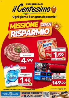 Anteprima del volantino Volantino Il Centesimo valido a partire dal 14.10.2025