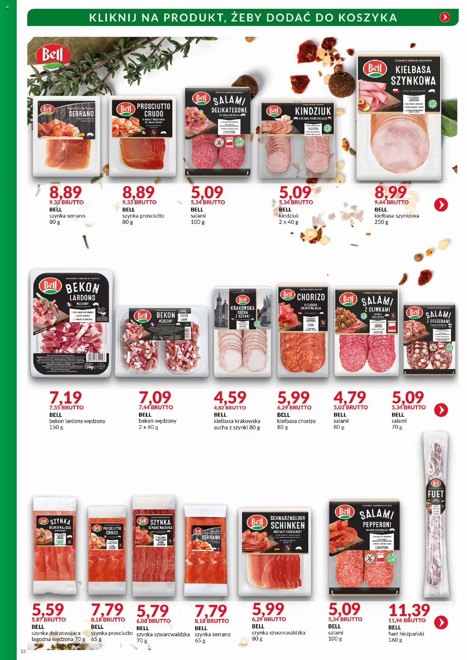 Eurocash Gazetka - Katalog Wędlin od 01.11.2025 | Strona: 15