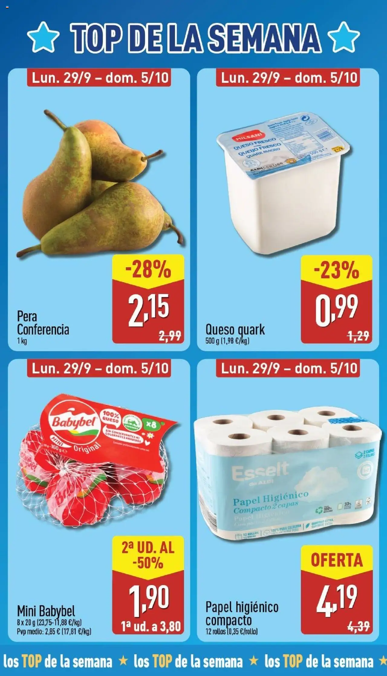 Aldi folleto Canarias │ válido desde el 29.09.2025 | Página: 2 | Productos: Queso, Queso fresco, Papel higienico