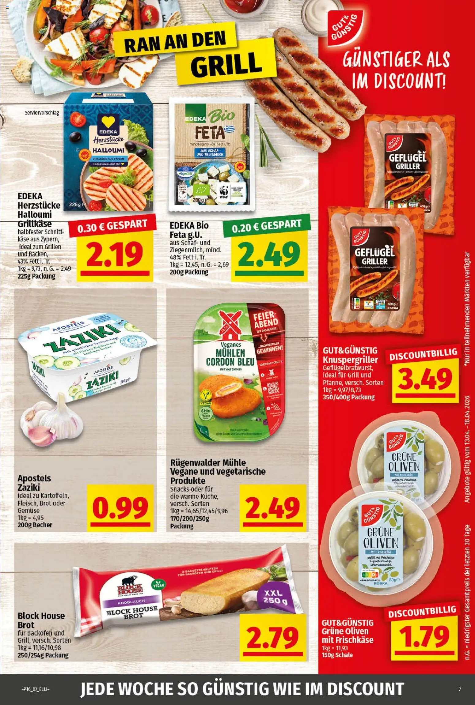 Elli Markt Prospekt Greffen – gültig ab 13.04.2026 | Seite: 7 | Produkte: Grill, Gemüse, Knoblauch, Backofen