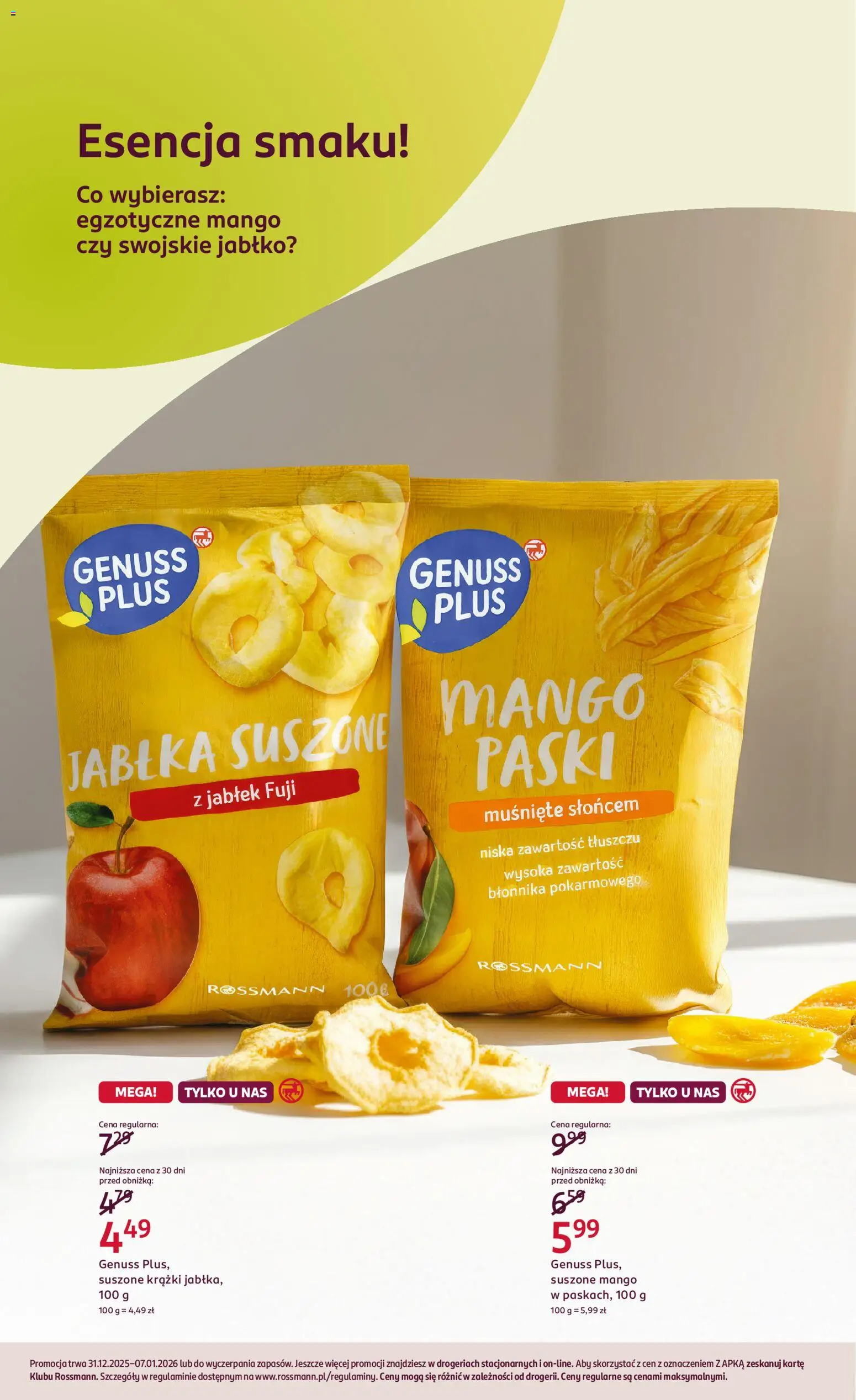 Rossmann Gazetka od 31.12.2025 | Strona: 2 | Produkty: Mango, Jabłka