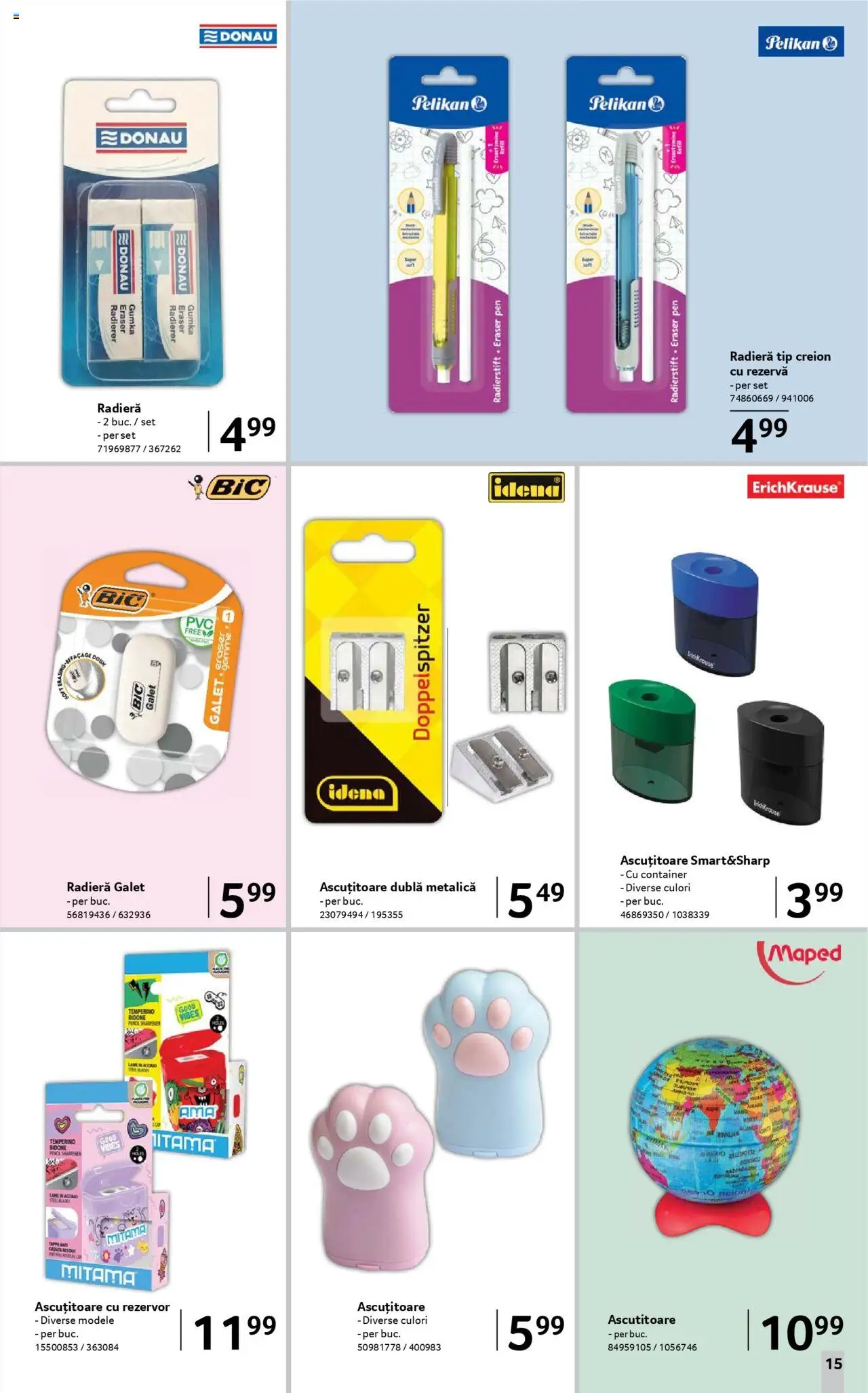 Catalog Selgros - Școala  – valabil de la 08.08.2025 | Pagină: 15 | Produse: Ascuțitoare