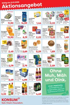 KONSUM Leipzig Prospekt ab 26.01.2026 gültig