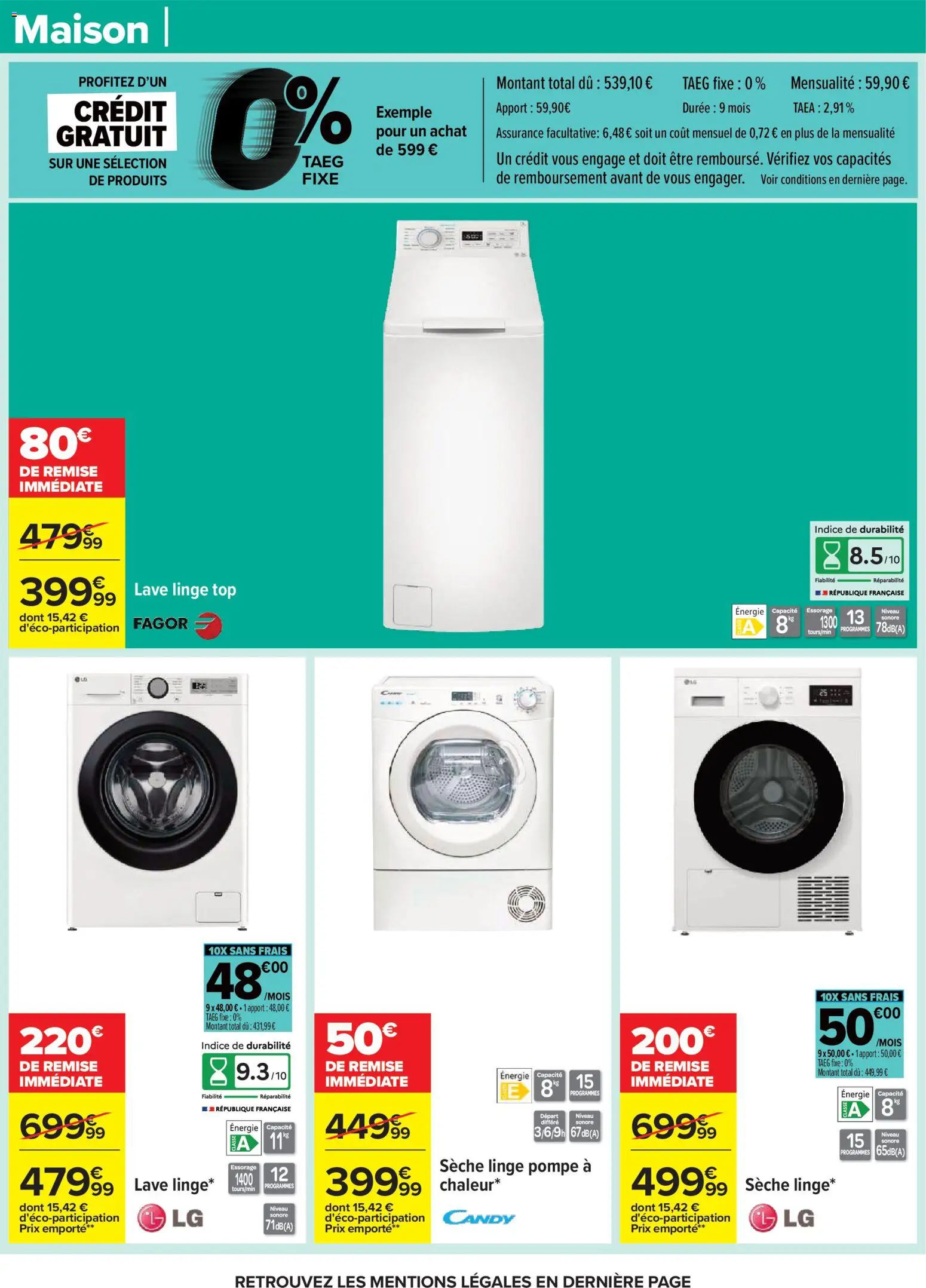 {H1} | Page: 81 | Produits: Lave linge