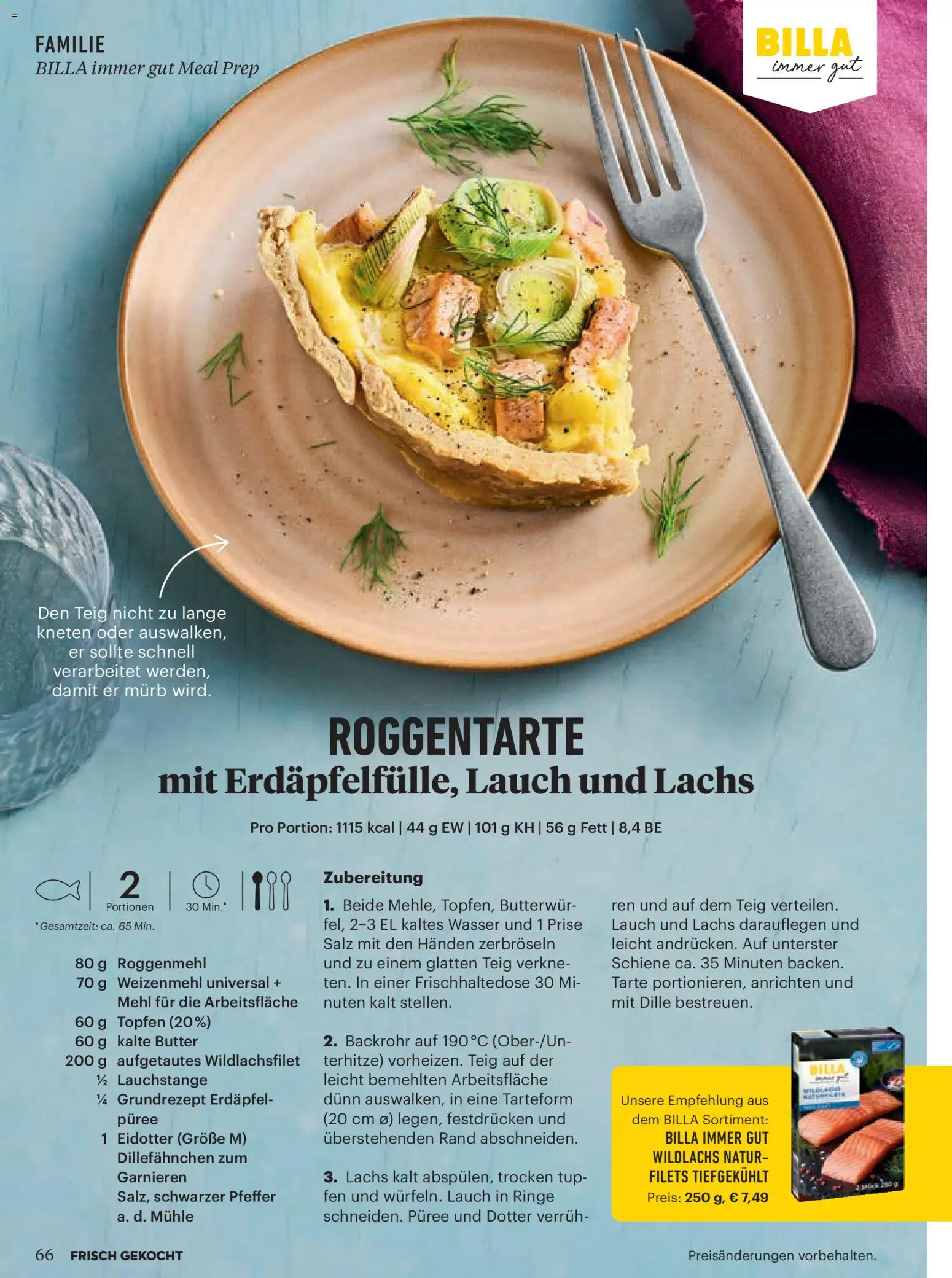 Billa  Frisch Gekocht gültig ab 01.11.2025 | Seite: 62 | Produkte: Salz, Pfeffer, Mühle, Butter