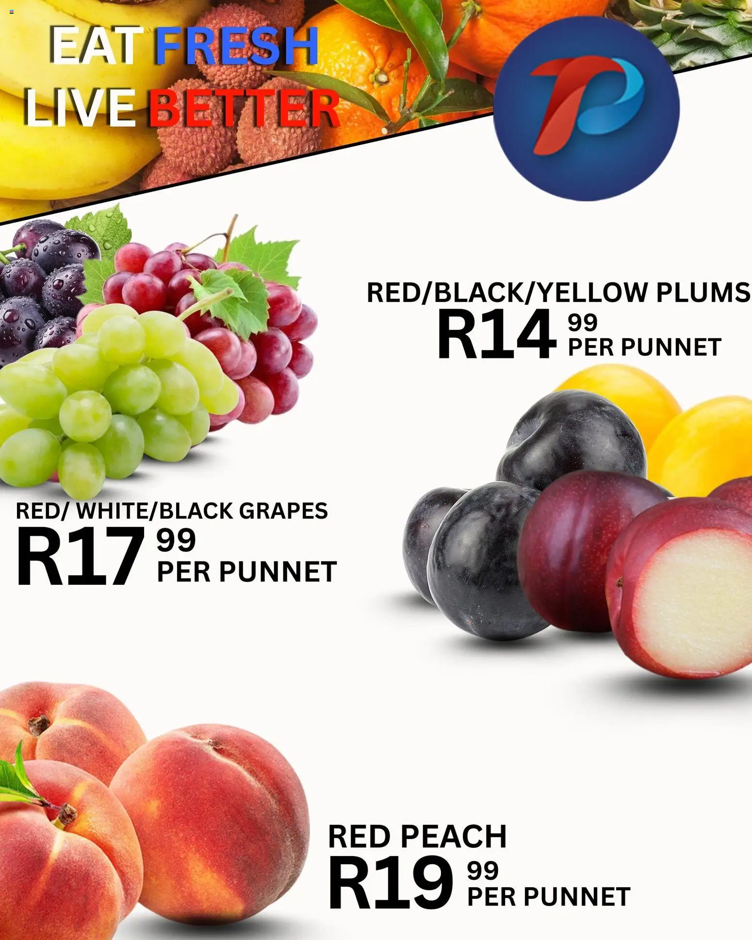 New Take n Pay catalogue – valid from 06.03.2026 | Page: 7 | Products: Peach, Grapes