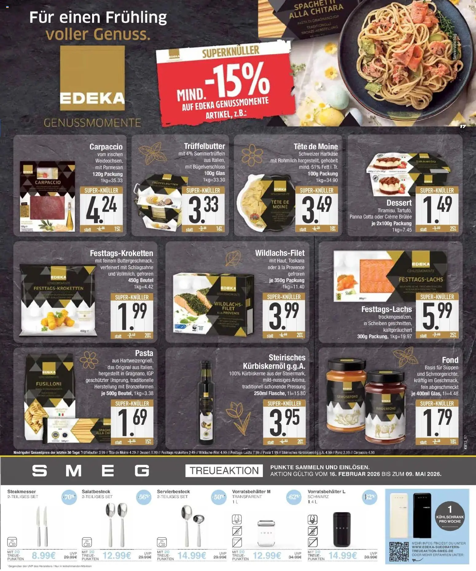 E center Prospekt München	 – gültig ab 23.03.2026 | Seite: 17 | Produkte: Schlagsahne, Kühlschrank, Creme, Creme brulee