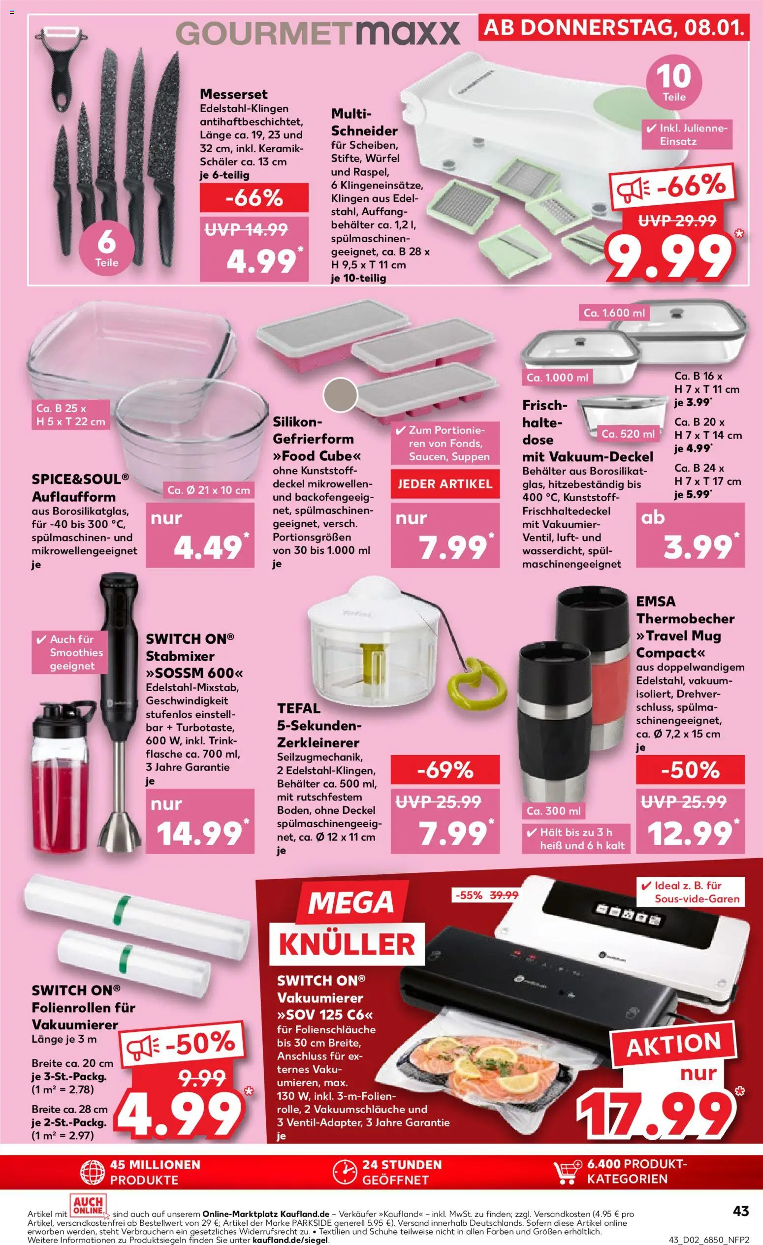 Kaufland prospekt Stuttgart	 – gültig ab 08.01.2026 | Seite: 43 | Produkte: Vakuumierer, Stabmixer