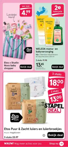 Etos Zoog kompressen, Zoog kompressen. - Voorbeeld van een folder van Etos, geldig van 23.02.2026 | Pagina: 56 | Producten: Tas, Kompressen, Pads