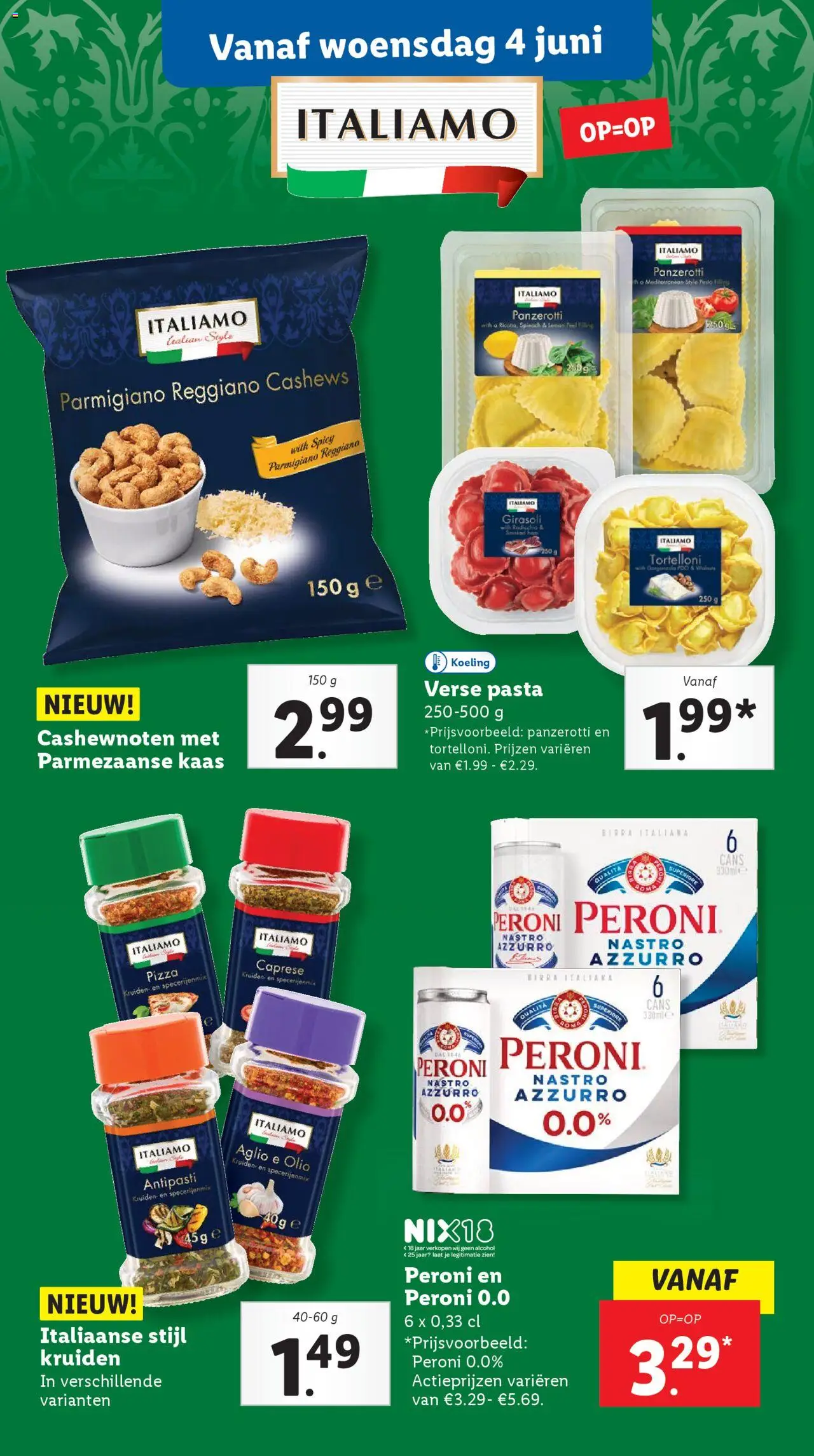  | Pagina: 21 | Producten: Ham, Pizza, Pasta, Cashewnoten