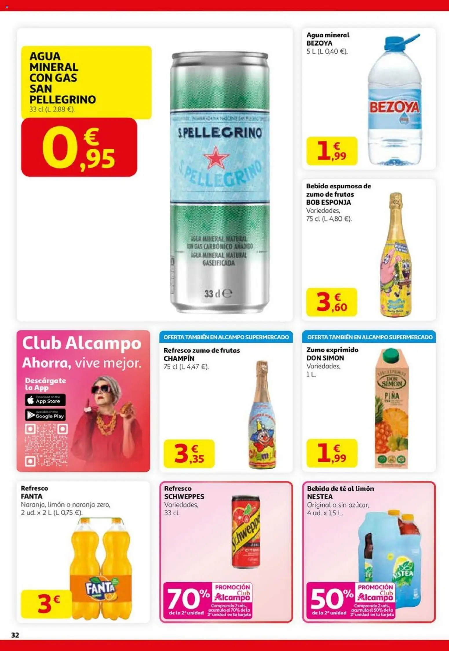 Alcampo -Black Friday │ válido desde el 06.11.2025 | Página: 32 | Productos: Esponja, Piña, Ροζ πιπέρι, Agua mineral
