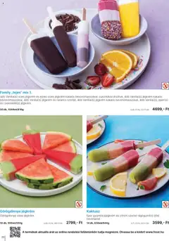 Family Frost Katalógus - amely érvényes a következő dátumtól: 01.10.2025 | Oldal: 20 | Termékek: Görögdinnye, Narancs, Eper, Jégkrém