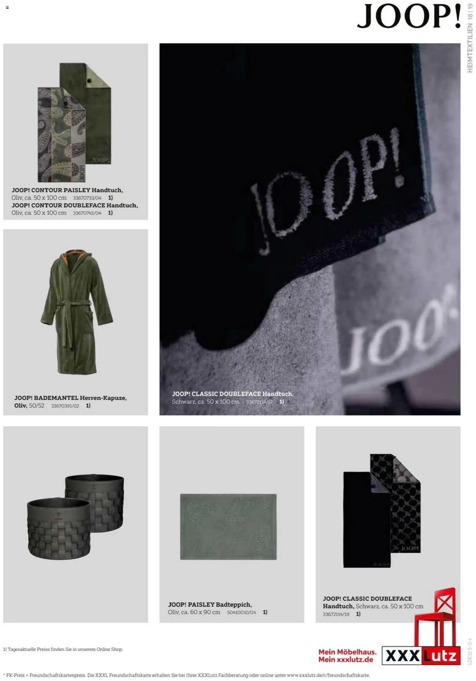 XXXL Lutz JOOP! Home Collection – gültig ab 19.12.2025 | Seite: 19 | Produkte: Bademantel