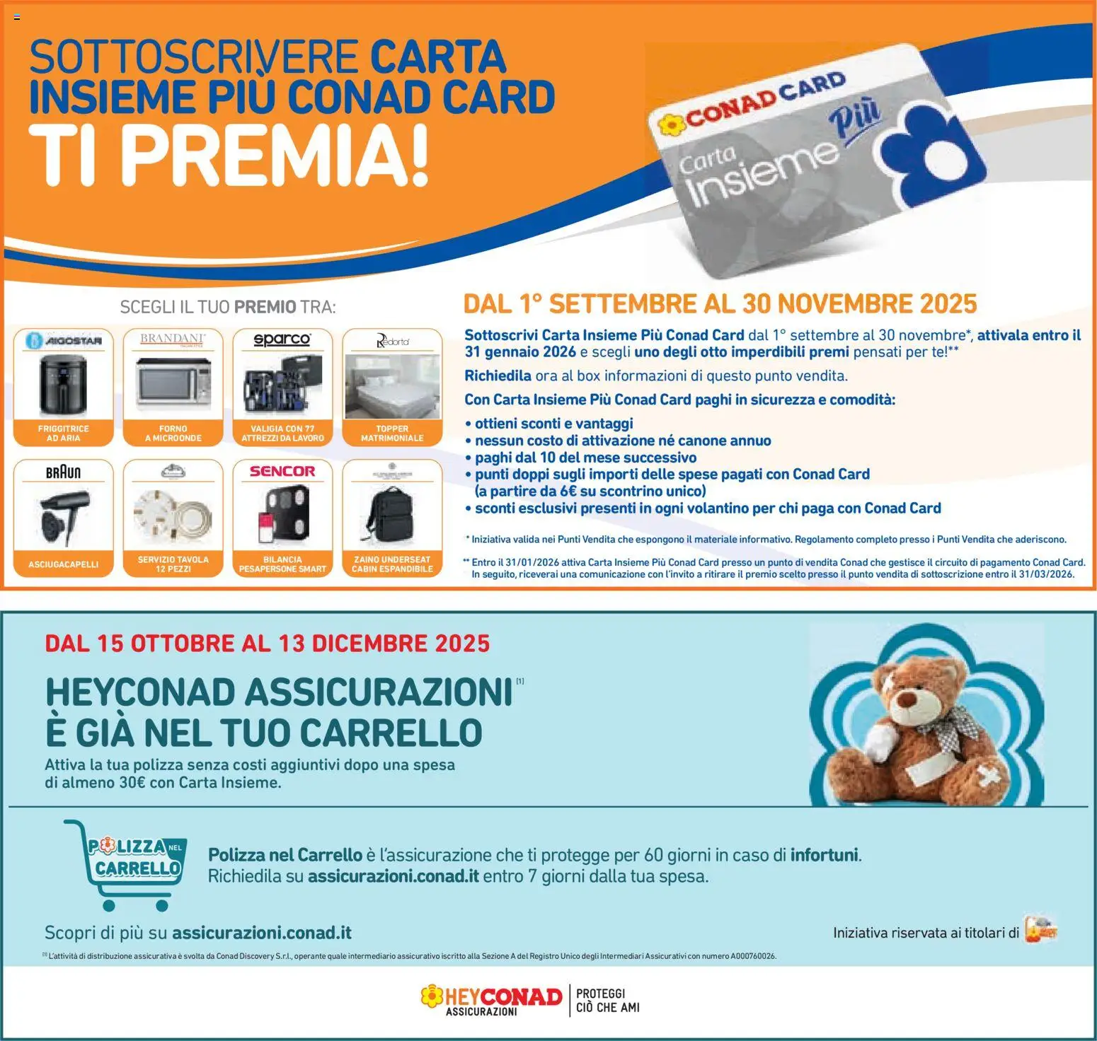 Volantino Conad del 06.11.2025 | Pagina: 37 | Prodotti: Friggitrice ad aria, Tè, Valigia, Asciugacapelli