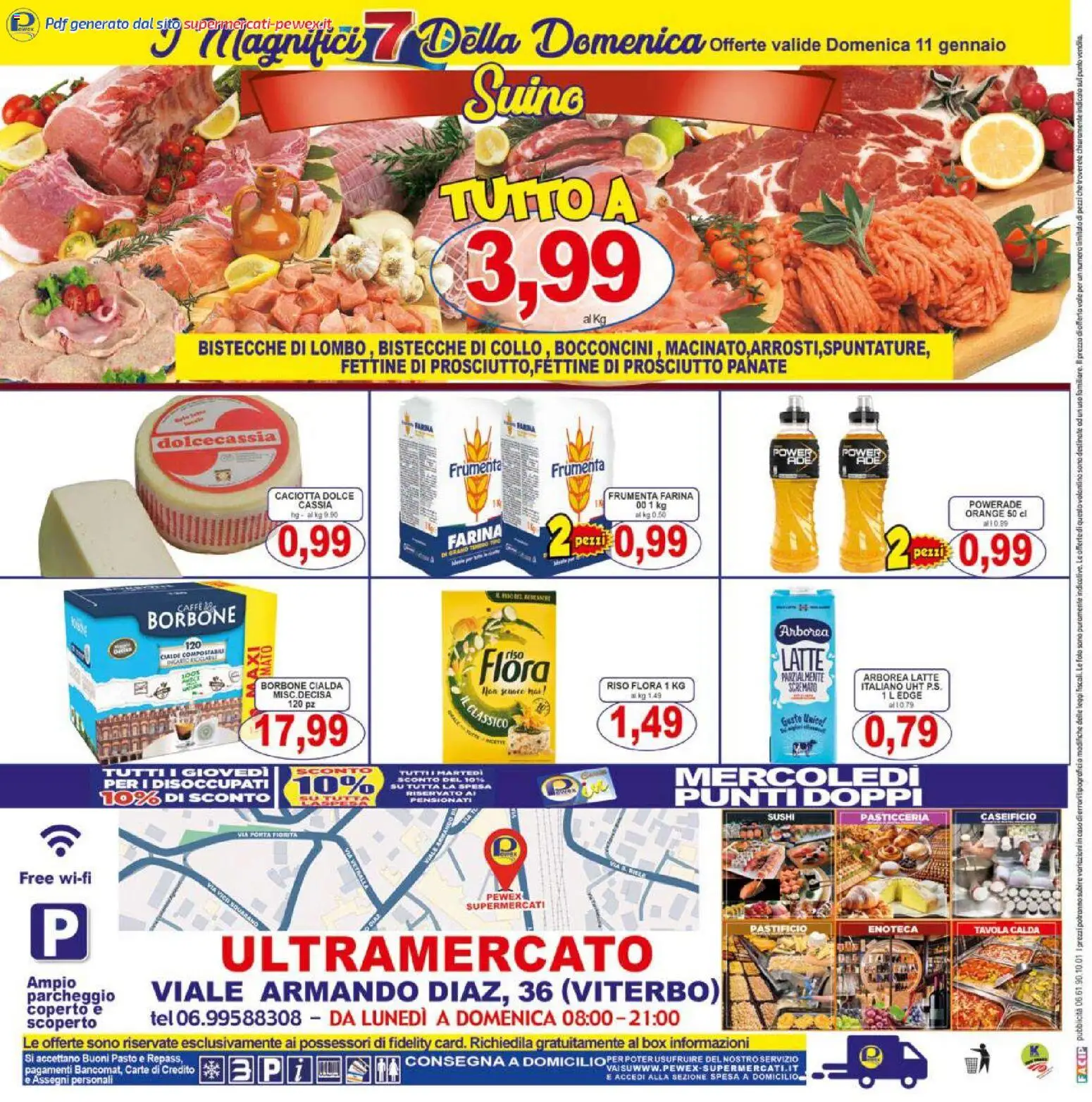 Volantino Pewex del 07.01.2026 | Pagina: 24 | Prodotti: Riso, Suino, Prosciutto, Enoteca