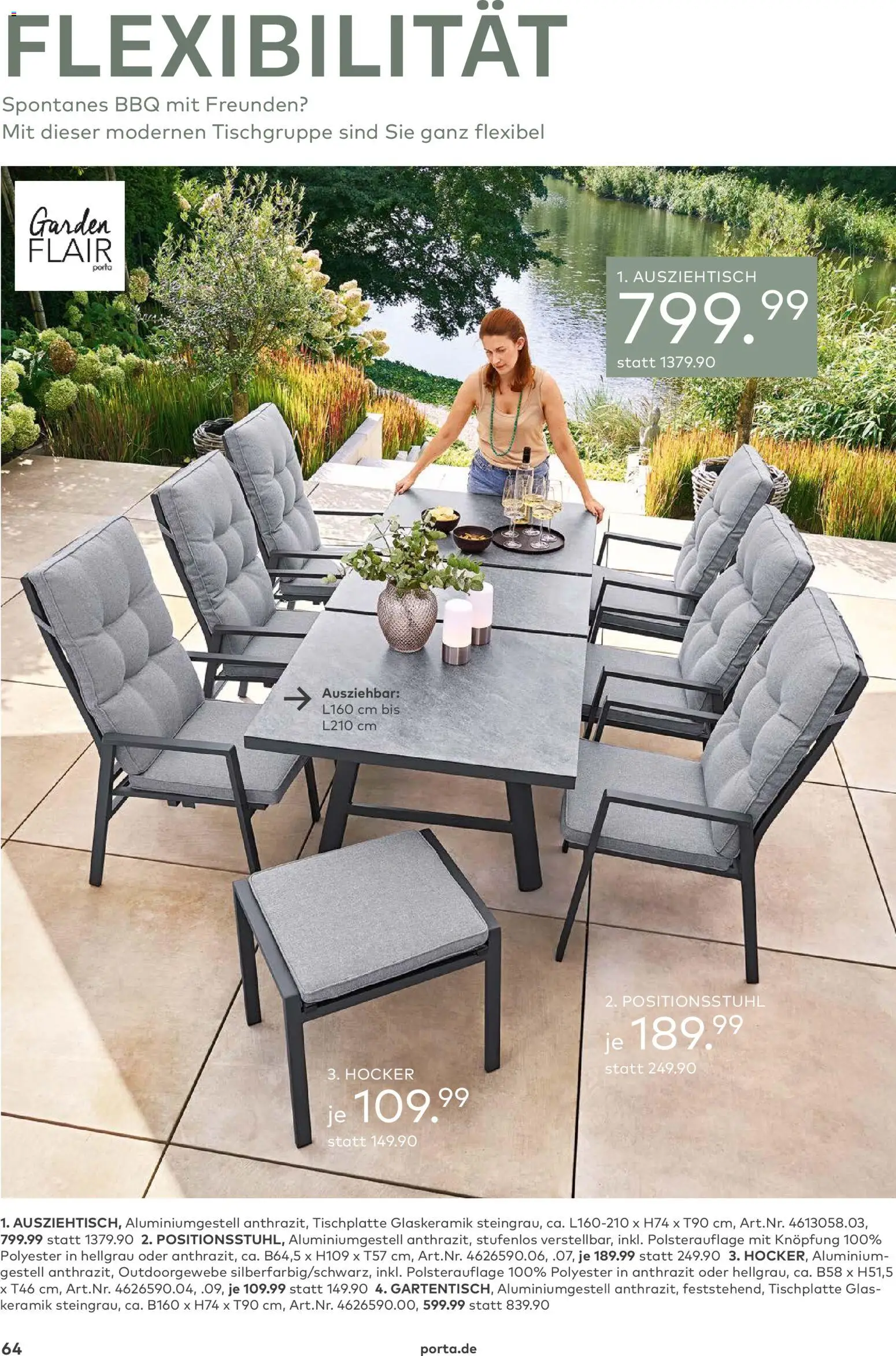 Porta! Gartenmöbel Katalog – gültig ab 01.03.2026 | Seite: 64 | Produkte: Hocker