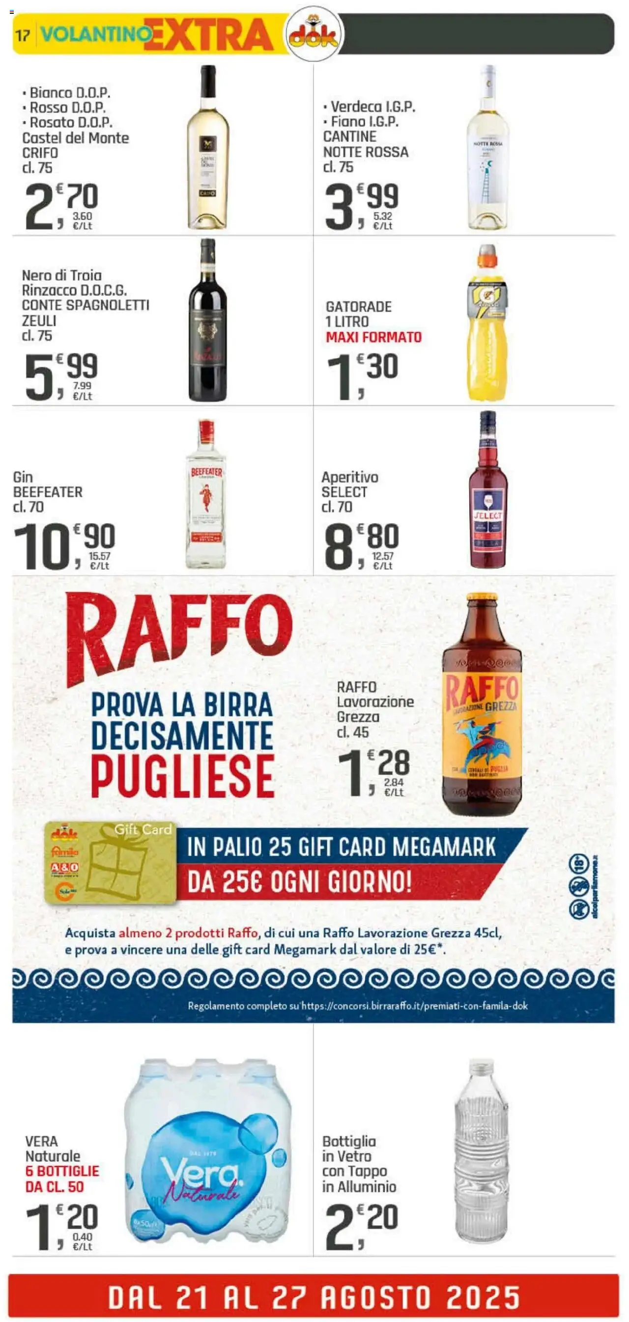 Volantino DOK del 21.08.2025 | Pagina: 17 | Prodotti: Birra, Alluminio, Bottiglia, Aperitivo