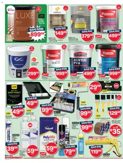 Pick n Pay - Hyper DIY Specials │ valid from 24.07.2025 | Page: 4 | Products: Brush, Crack filler, Enamel, Water