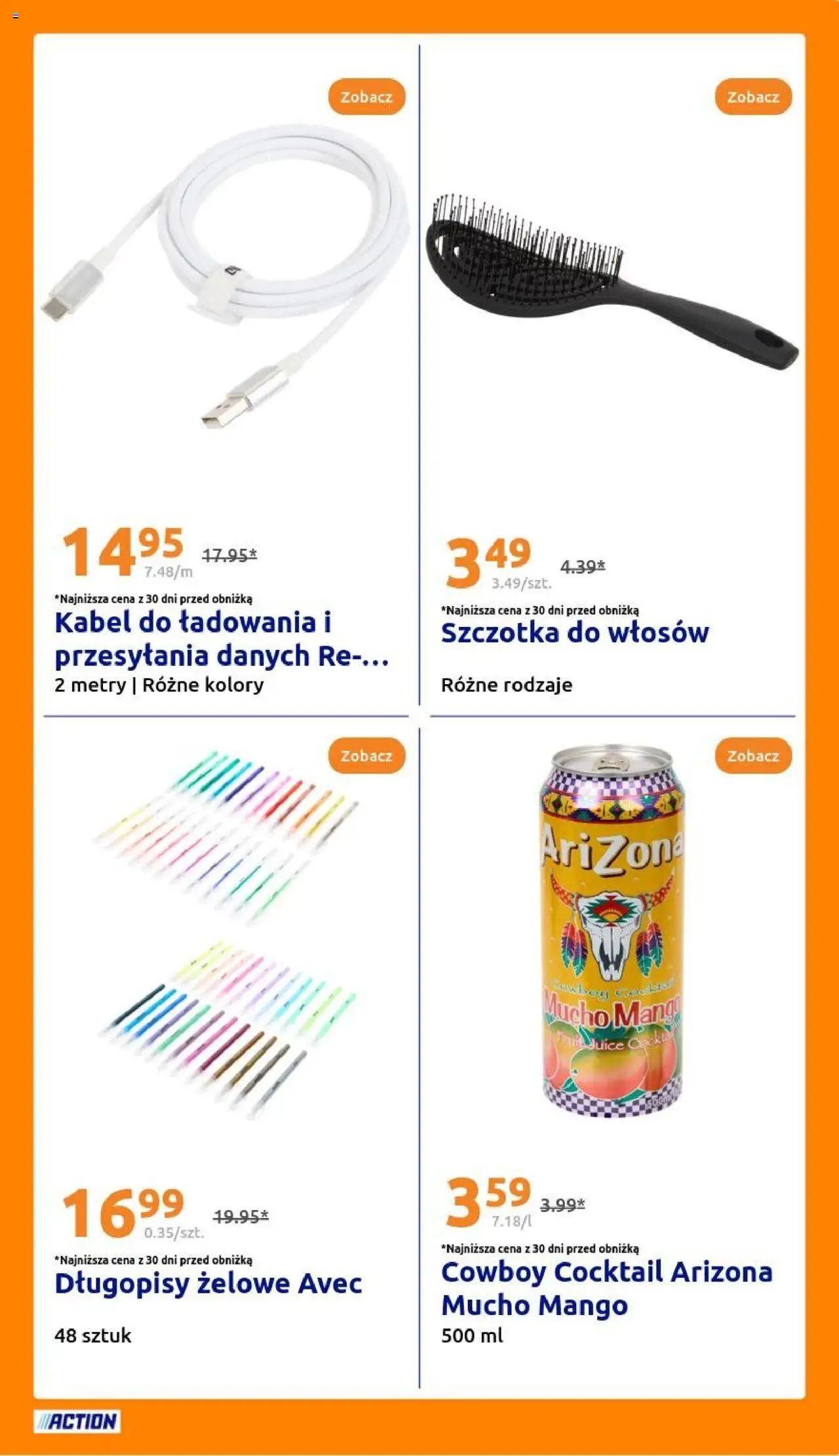 Action Gazetka od 20.08.2025 | Strona: 25 | Produkty: Mango, Kabel, Szczotka