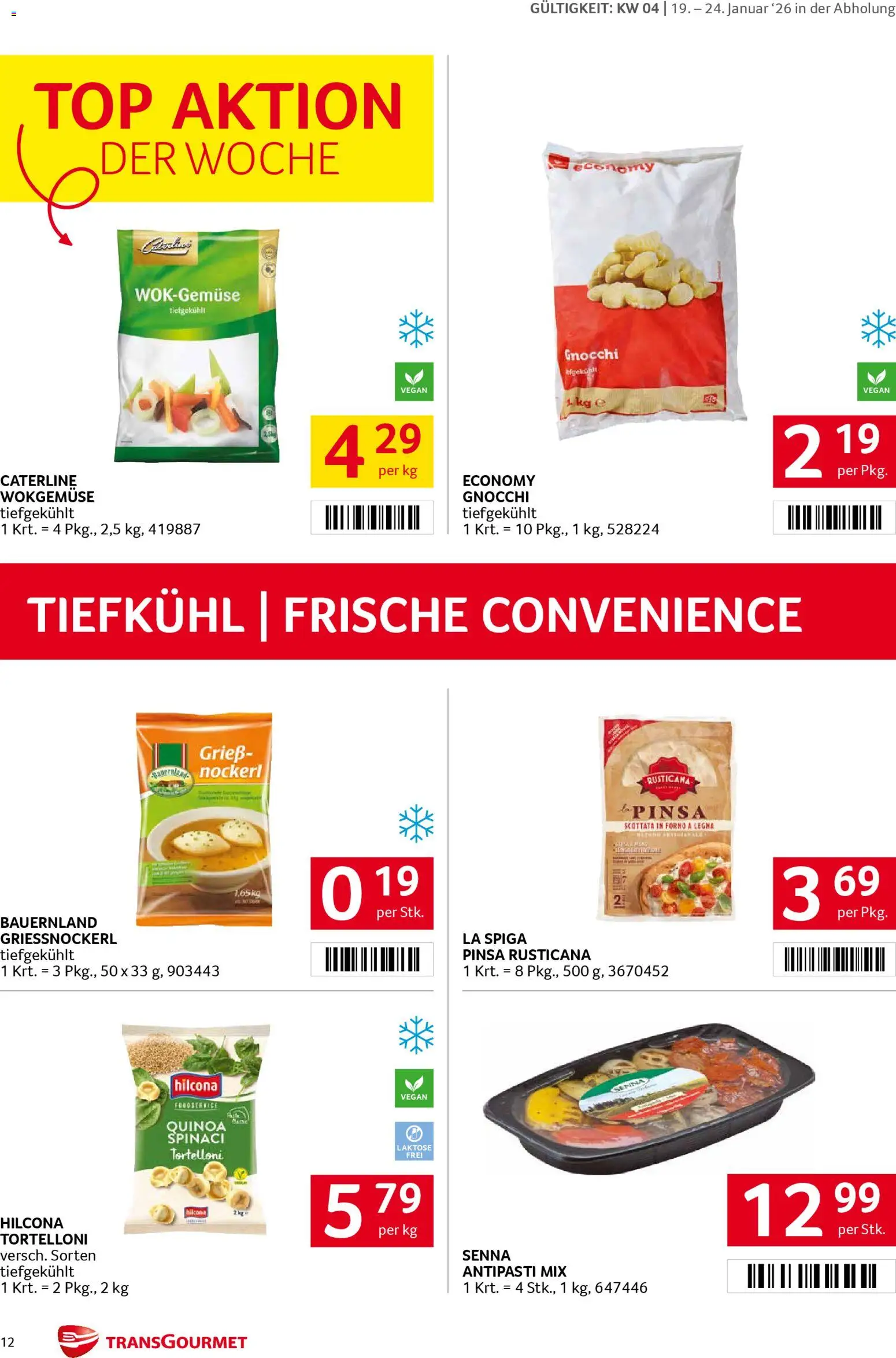 Transgourmet Flugblatt gültig ab 19.01.2026 | Seite: 12 | Produkte: Matériel de rangement Fitness