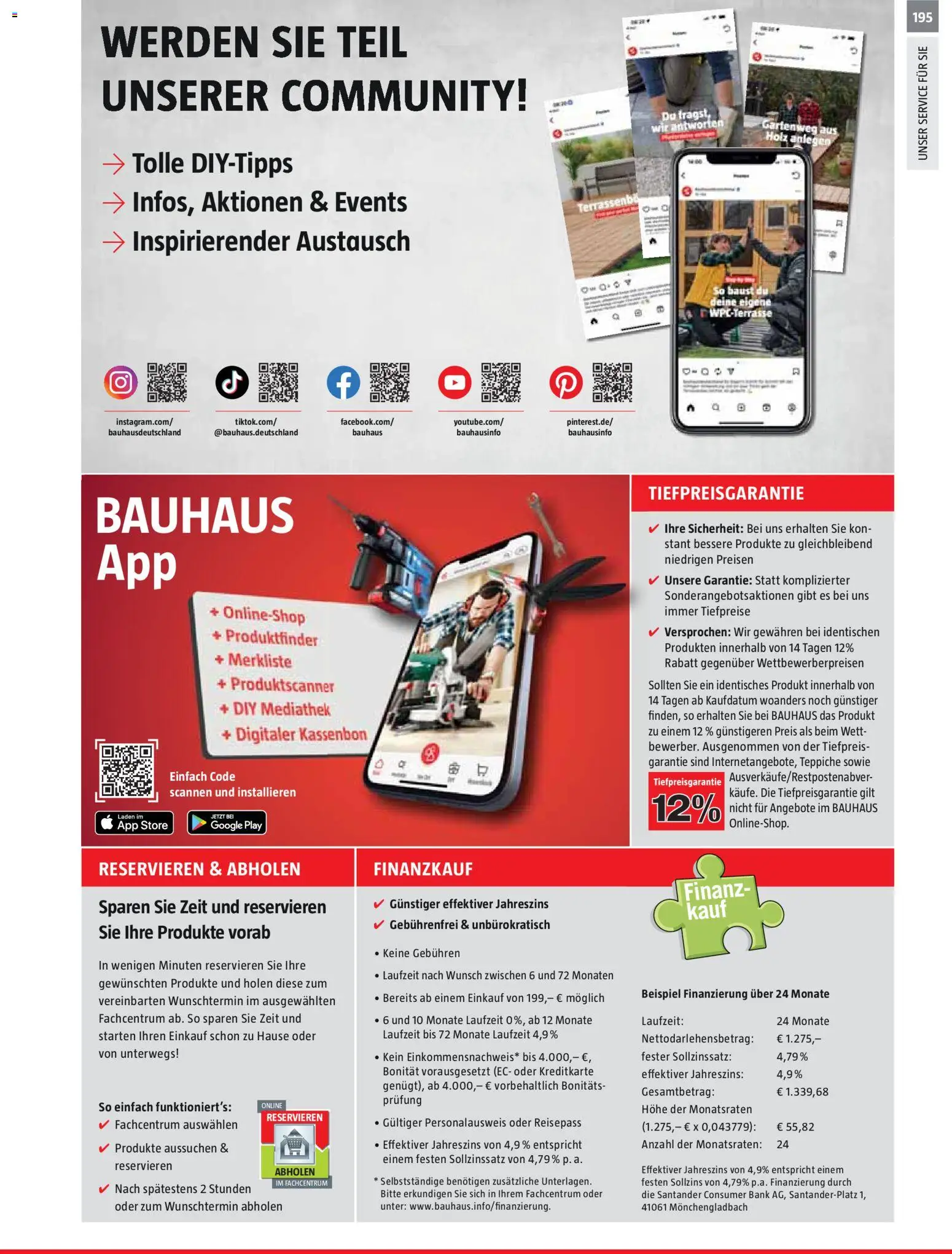 Bauhaus Gartenbaumaterialien gültig ab 01.04.2026 | Seite: 195