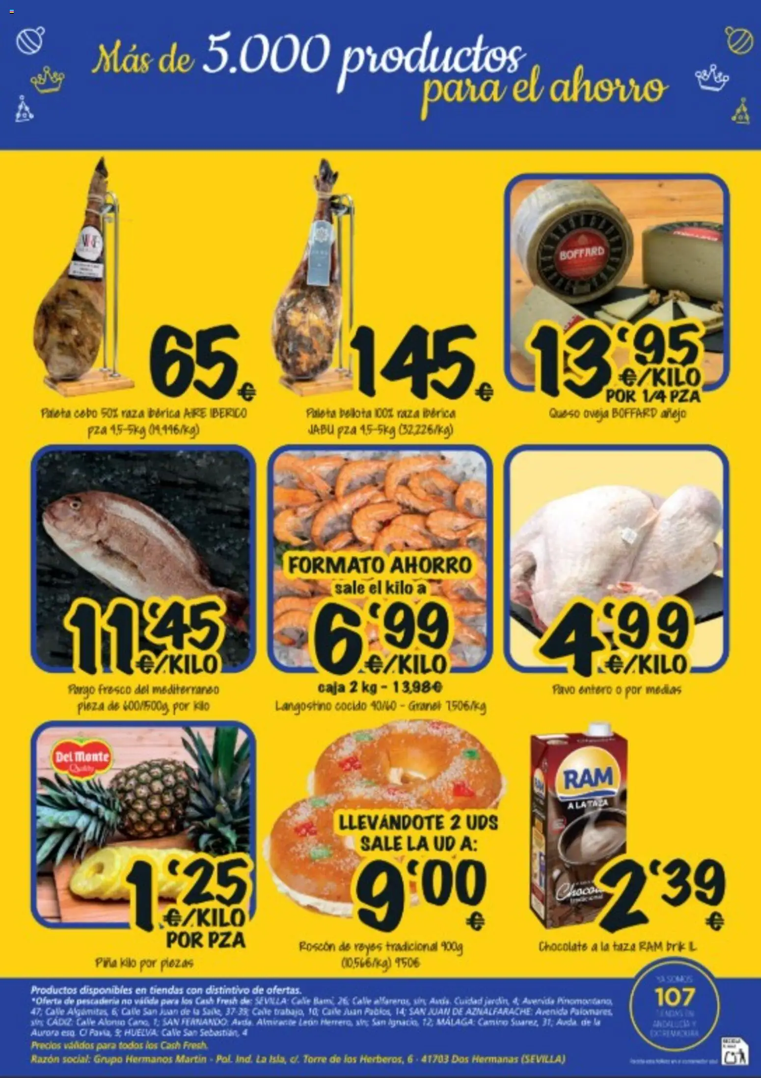 Cash Fresh folleto │ válido desde el 19.12.2025 | Página: 2 | Productos: Chocolate, Piña, Caja, Langostino