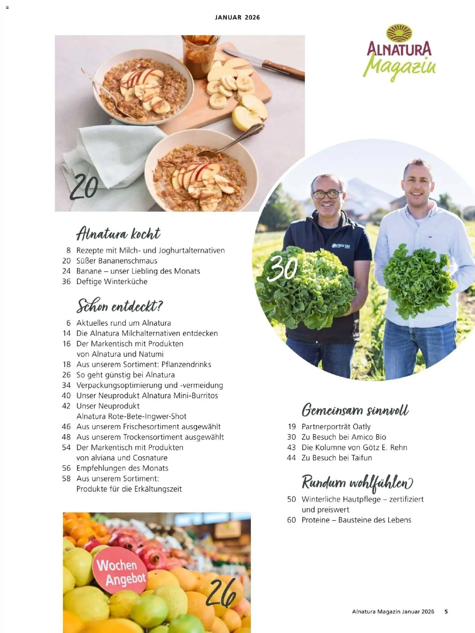 Alnatura Prospekt – gültig ab 01.01.2026 | Seite: 5 | Produkte: Milch, Oatly