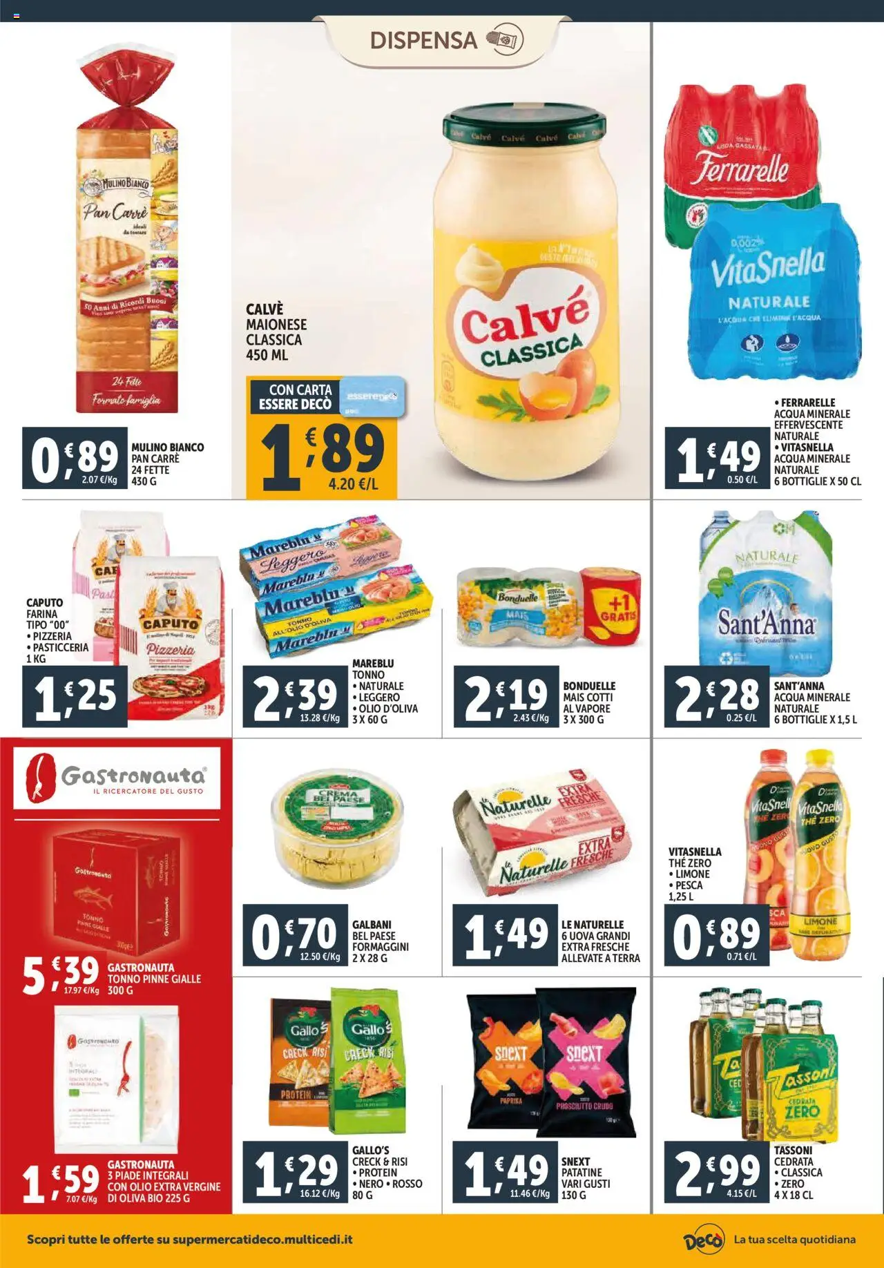 Volantino Decò del 16.10.2025 | Pagina: 16 | Prodotti: Patatine, Olio extra vergine, Mais, Cedrata