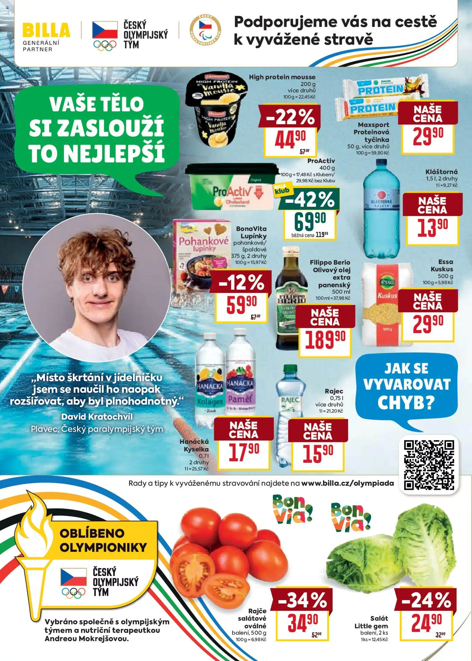 Billa Velký leták od 05.11.2025 | Strana: 24 | Produkty: Olivový olej, Salát, Protein, Pohankové lupínky