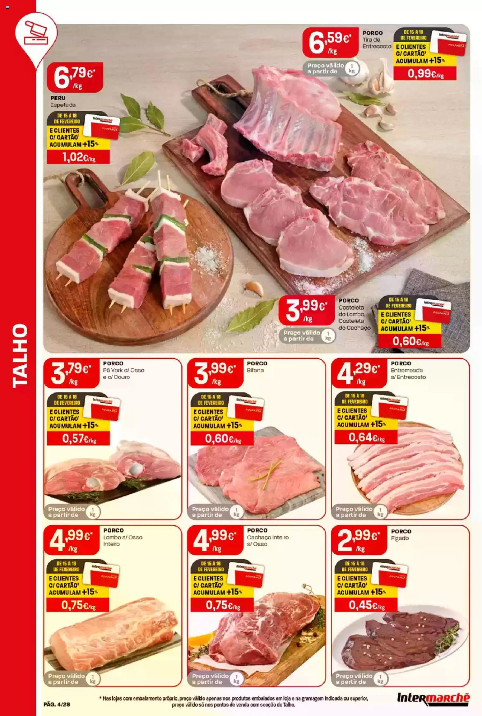 Intermarché Folheto Contact │ válido de 12.02.2026 | Página: 4 | Produtos: Peru, Lombo, Pá