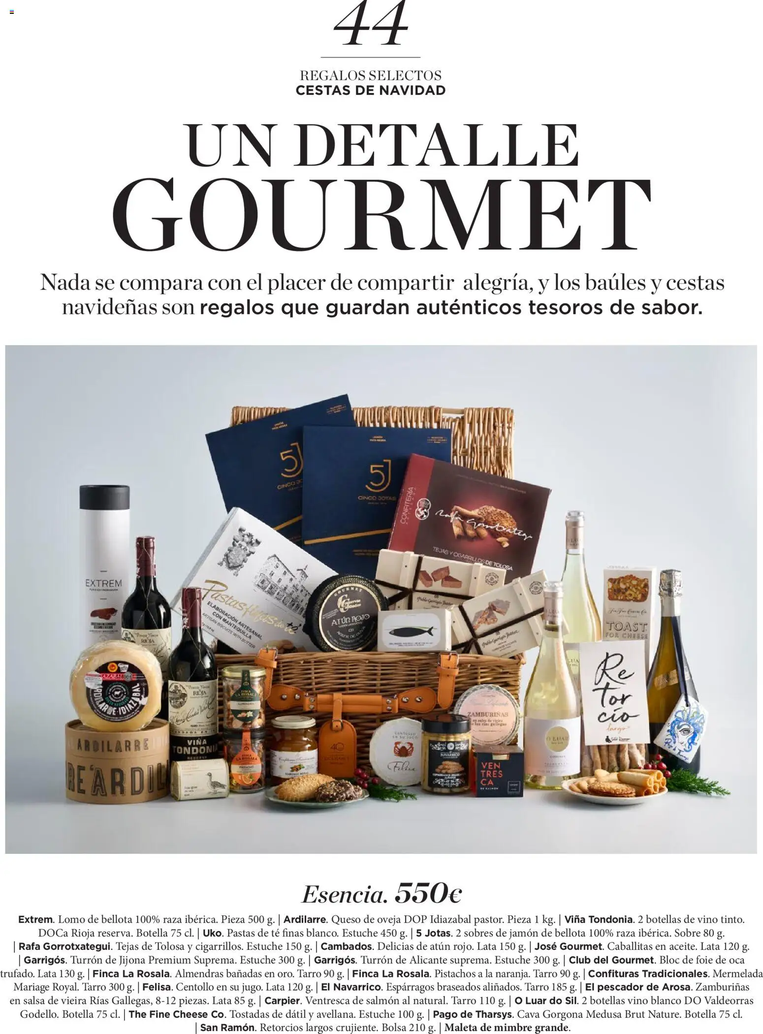 El Corte Inglés ofertas │ válido desde el 19.11.2025 | Página: 44 | Productos: Queso de oveja, Queso, Jamón, Vino