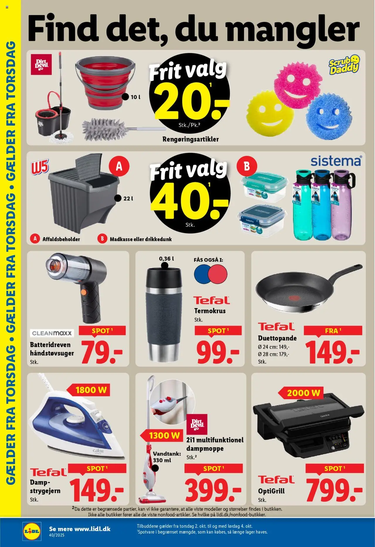 Lidl tilbudsavis – gyldig fra 02.10.2025 | Side: 8 | Produkter: Søm, Strygejern