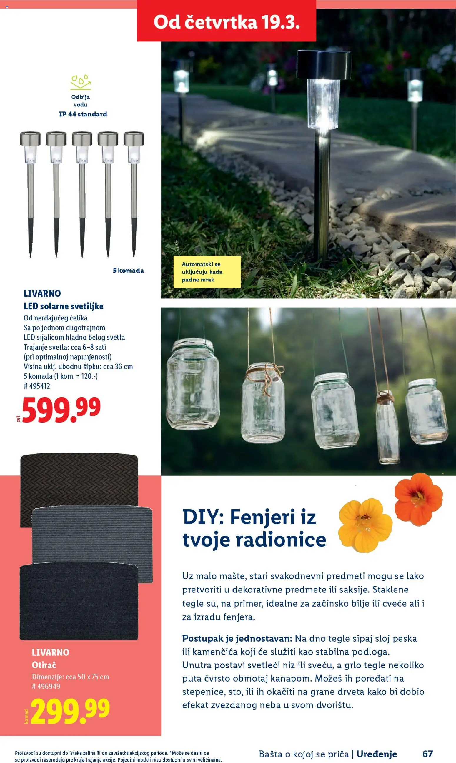 Lidl katalog - važi od 26.02.2026 | Strana: 67 | Proizvode: Otirač, Cvece