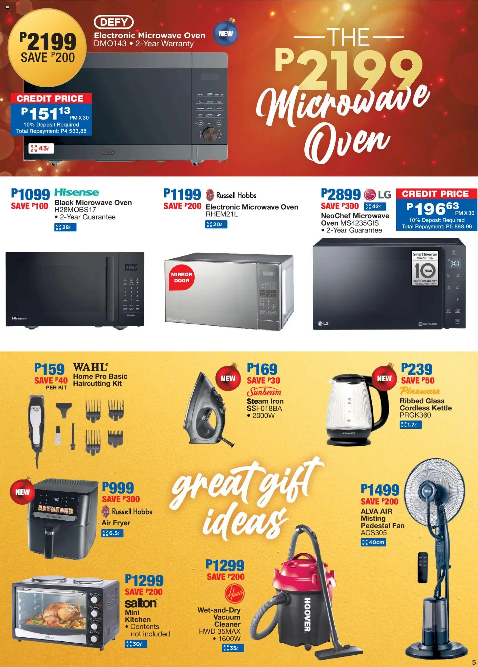 New OK Furniture catalogue – valid from 08.12.2025 | Page: 5 | Products: Oven, Microwave oven, Kettle, Microwave