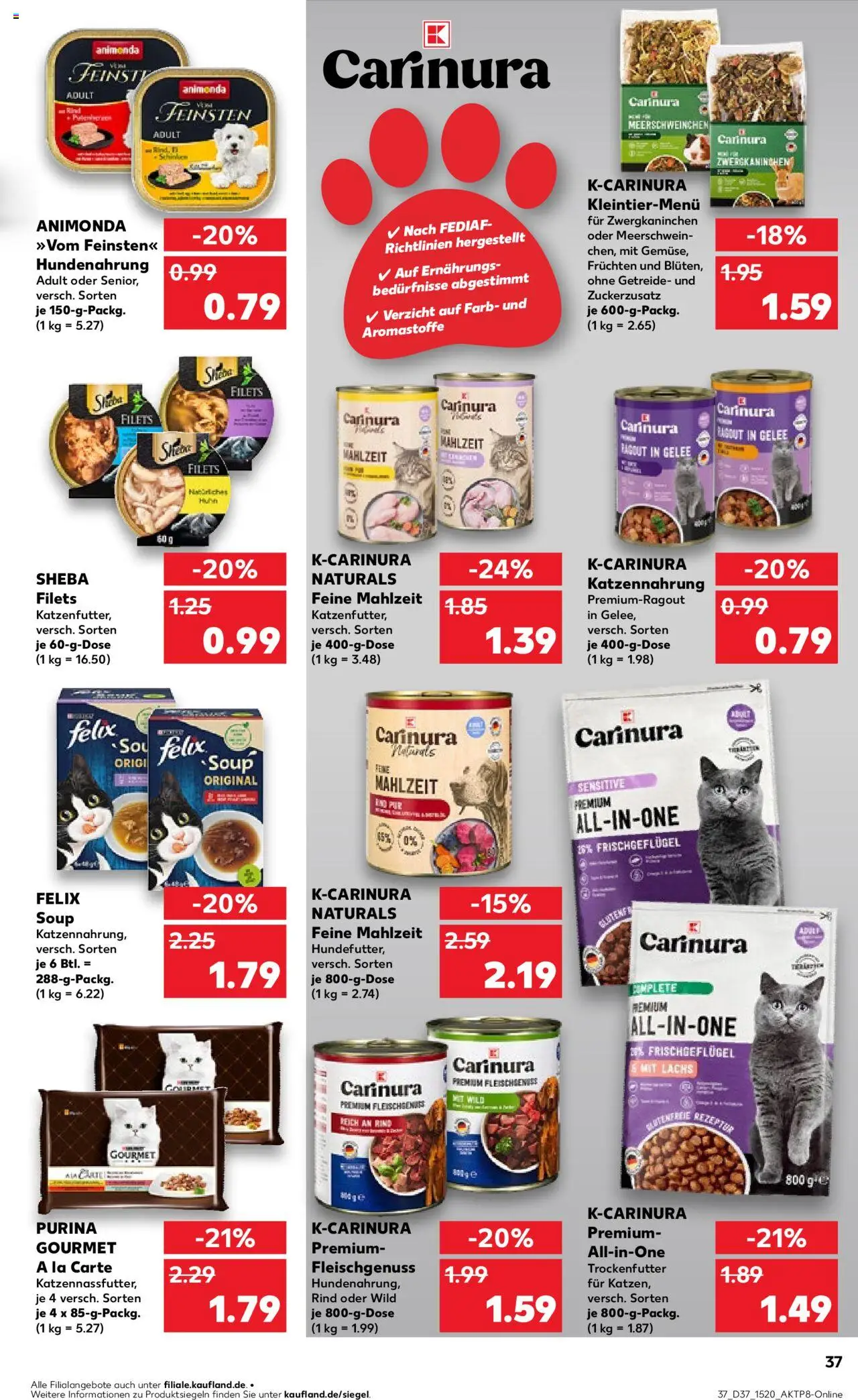Kaufland prospekt Rostock	 – gültig ab 11.09.2025 | Seite: 37 | Produkte: Sheba, Lachs, Getreide