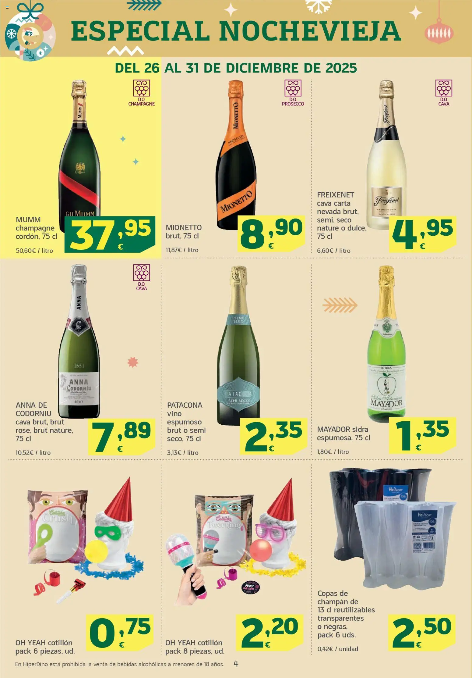 HiperDino folleto │ válido desde el 26.12.2025 | Página: 4 | Productos: Vino