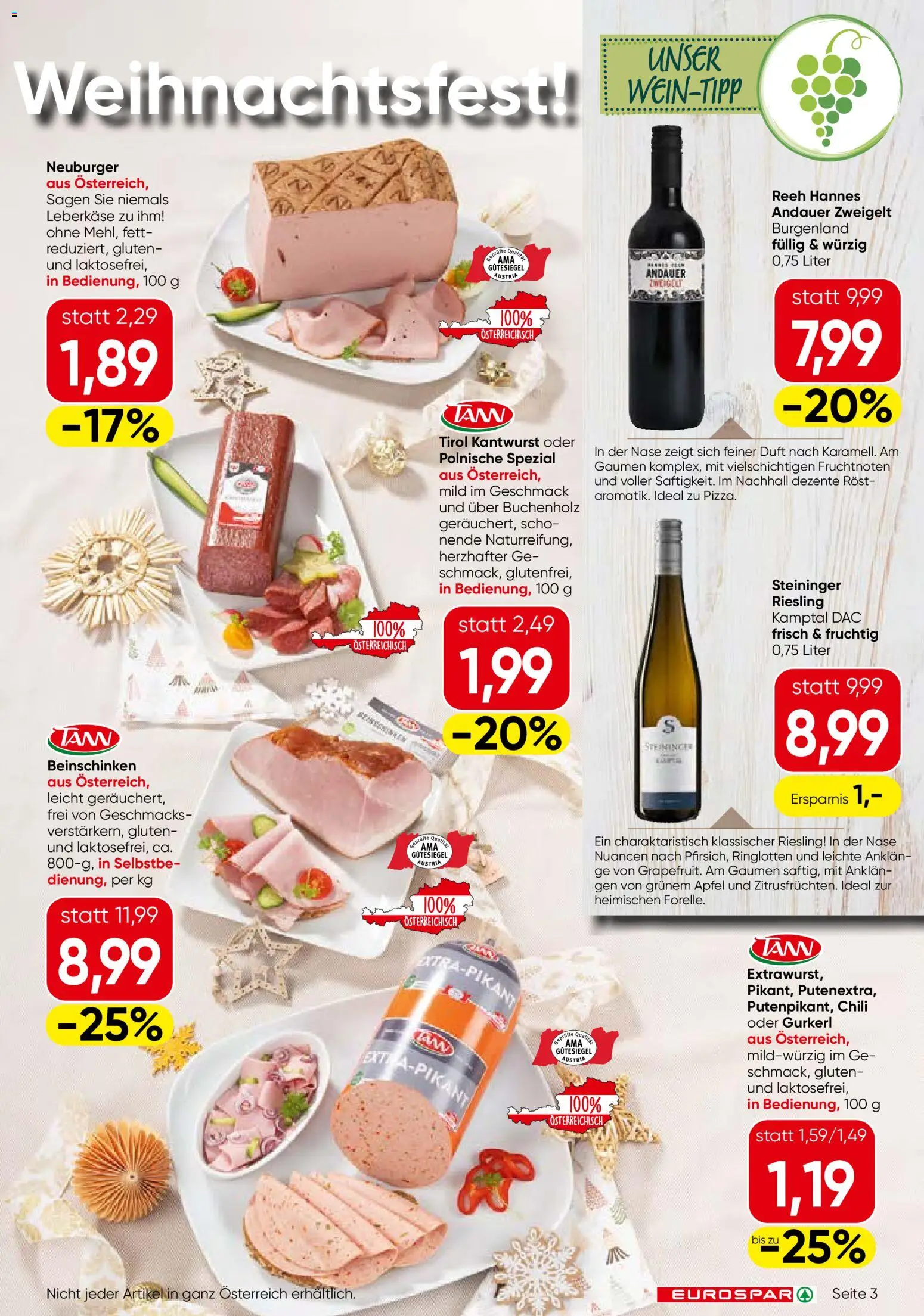 Eurospar Flugblatt - Steiermark gültig ab 18.12.2025 | Seite: 3 | Produkte: Chili, Duft, Äpfel