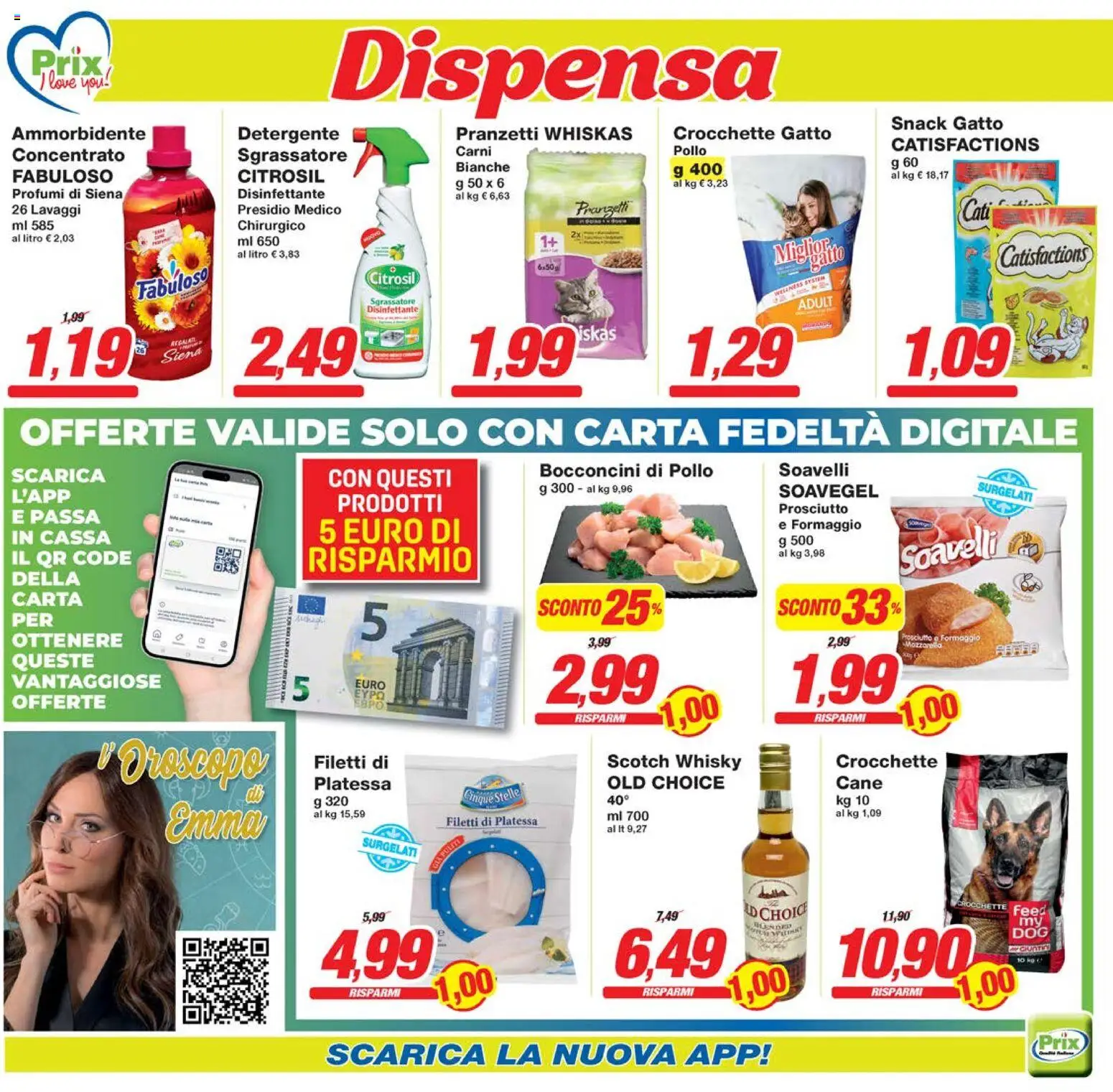 Volantino Prix del 07.11.2025 | Pagina: 14 | Prodotti: Sgrassatore, Whisky, Crocchette, Crocchette gatto