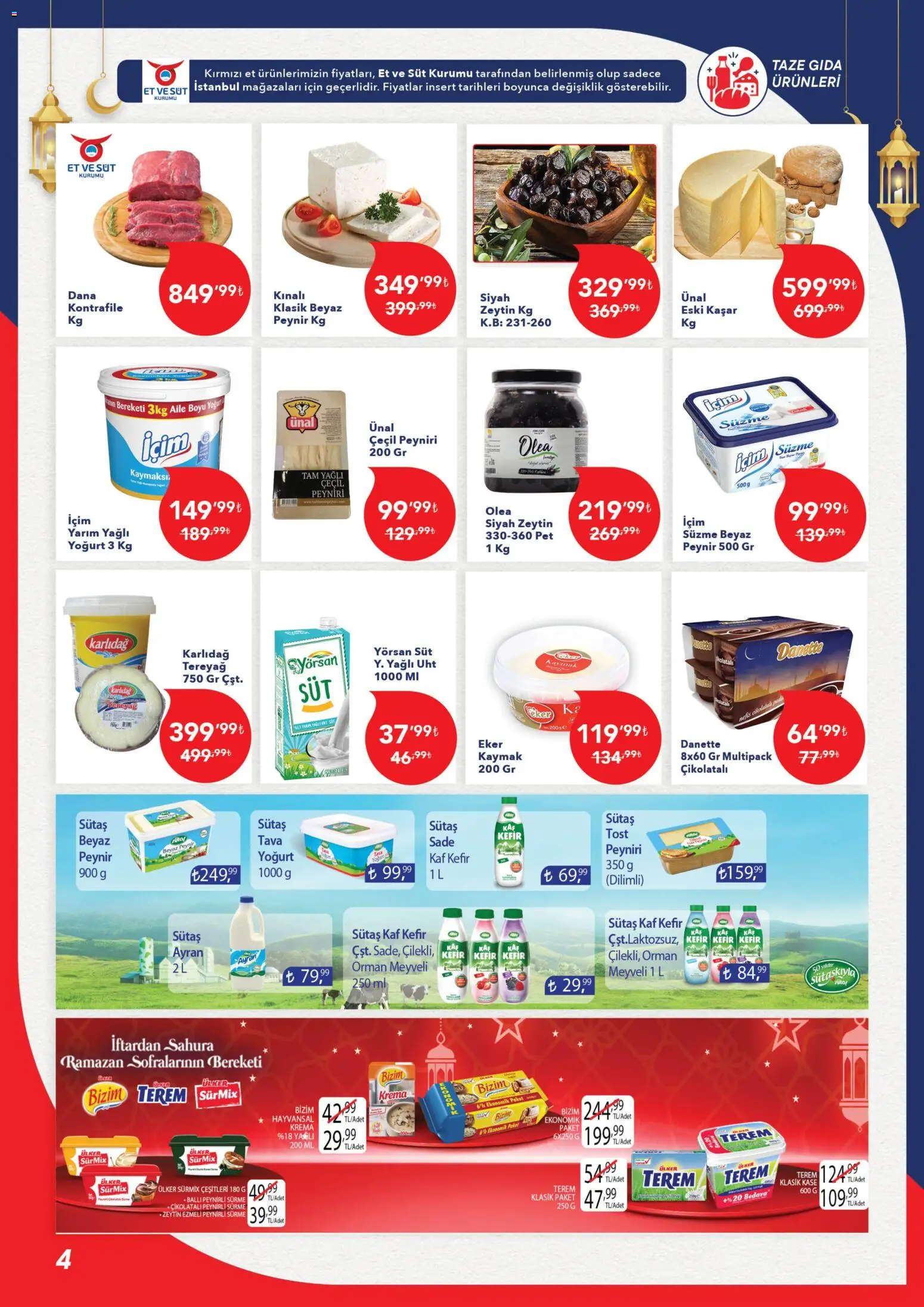 Kim Market Katalog - Marmara Insert - 12.02.2026 tarihinden itibaren geçerlidir | Sayfa: 4 | Ürünler: Kaşe, Peynir, Krema, Zeytin