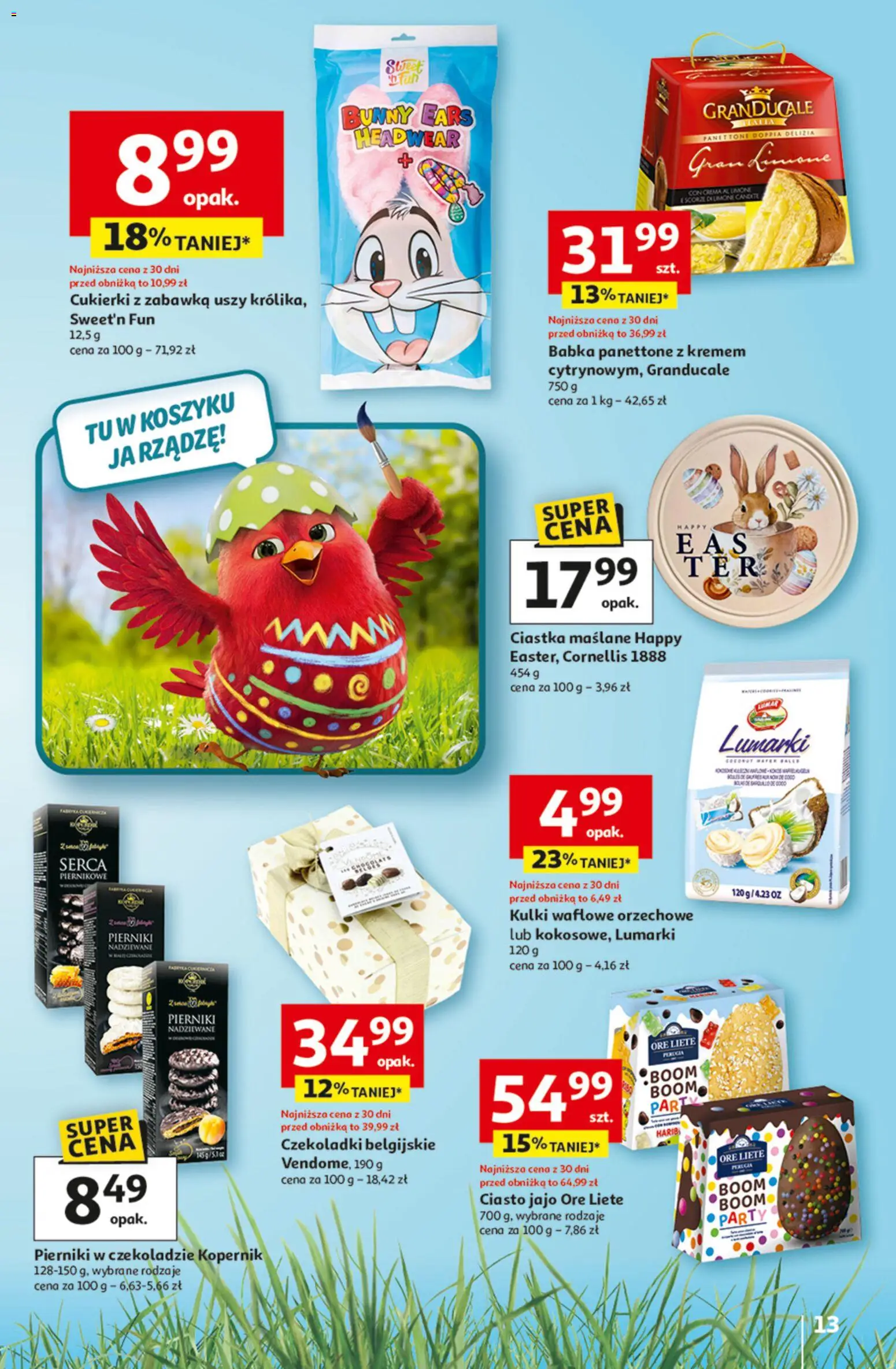 Auchan gazetka - 30 Lat Hipermarket od 19.03.2026 | Strona: 13 | Produkty: Ciasto, Babka, Cukierki, Ciastka