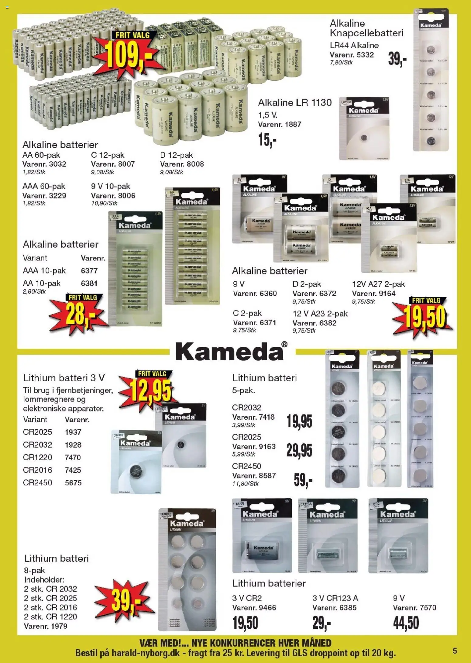 Harald Nyborg tilbudsavis – gyldig fra 23.04.2026 | Side: 5 | Produkter: Batterier, Batteri