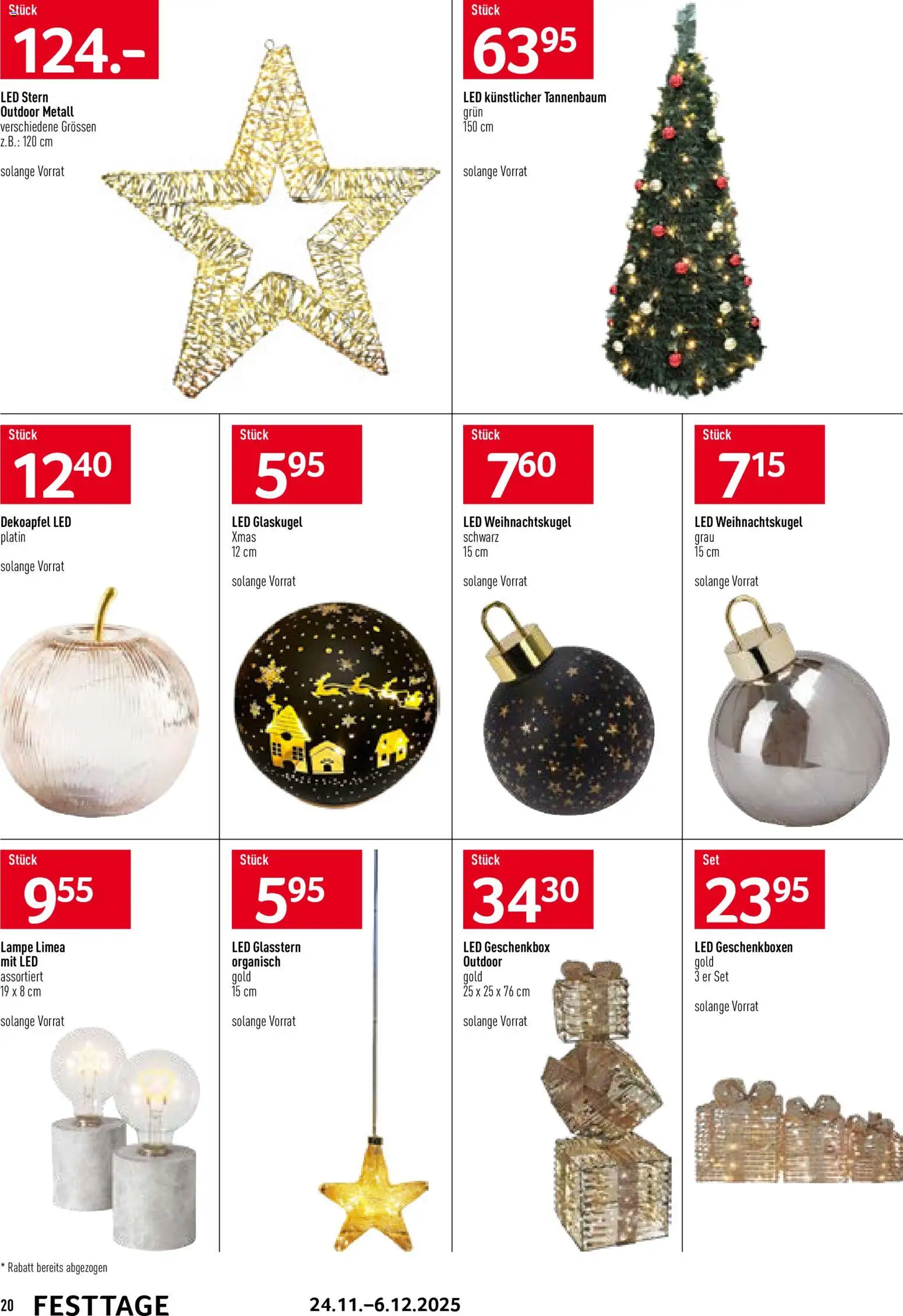 Prodega Aktionen Festtage – gültig ab 24.11.2025 | Seite: 20 | Produkte: Lampe