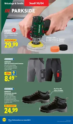 LIDL - Prévisualisation de PARKSIDE Polisseuse de rénovation sans fil, Batterie et chargeur inclus L'unité. valide à partir de 30.04.2026 | Page: 32