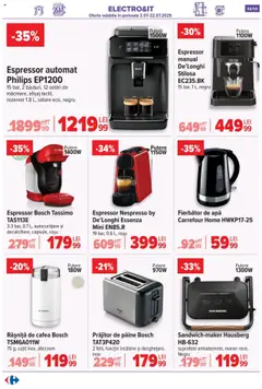 Catalog Carrefour – valabil de la 16.07.2025 | Pagină: 46 | Produse: Espressor, Mâner, Cafea, Apă