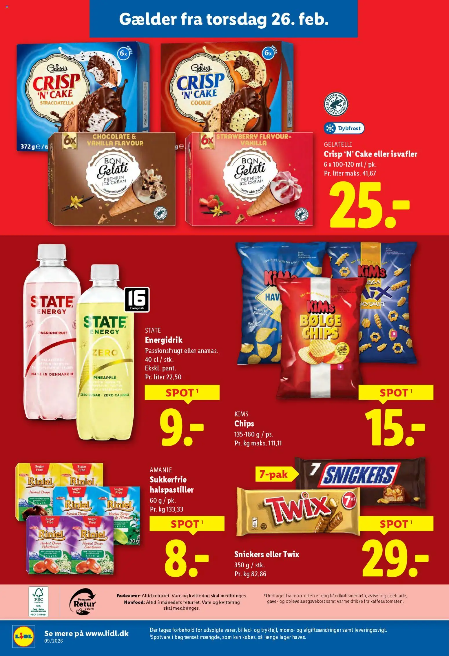 Lidl tilbudsavis – gyldig fra 22.02.2026 | Side: 38 | Produkter: Chips, Isvafler, Søm, Passionsfrugt