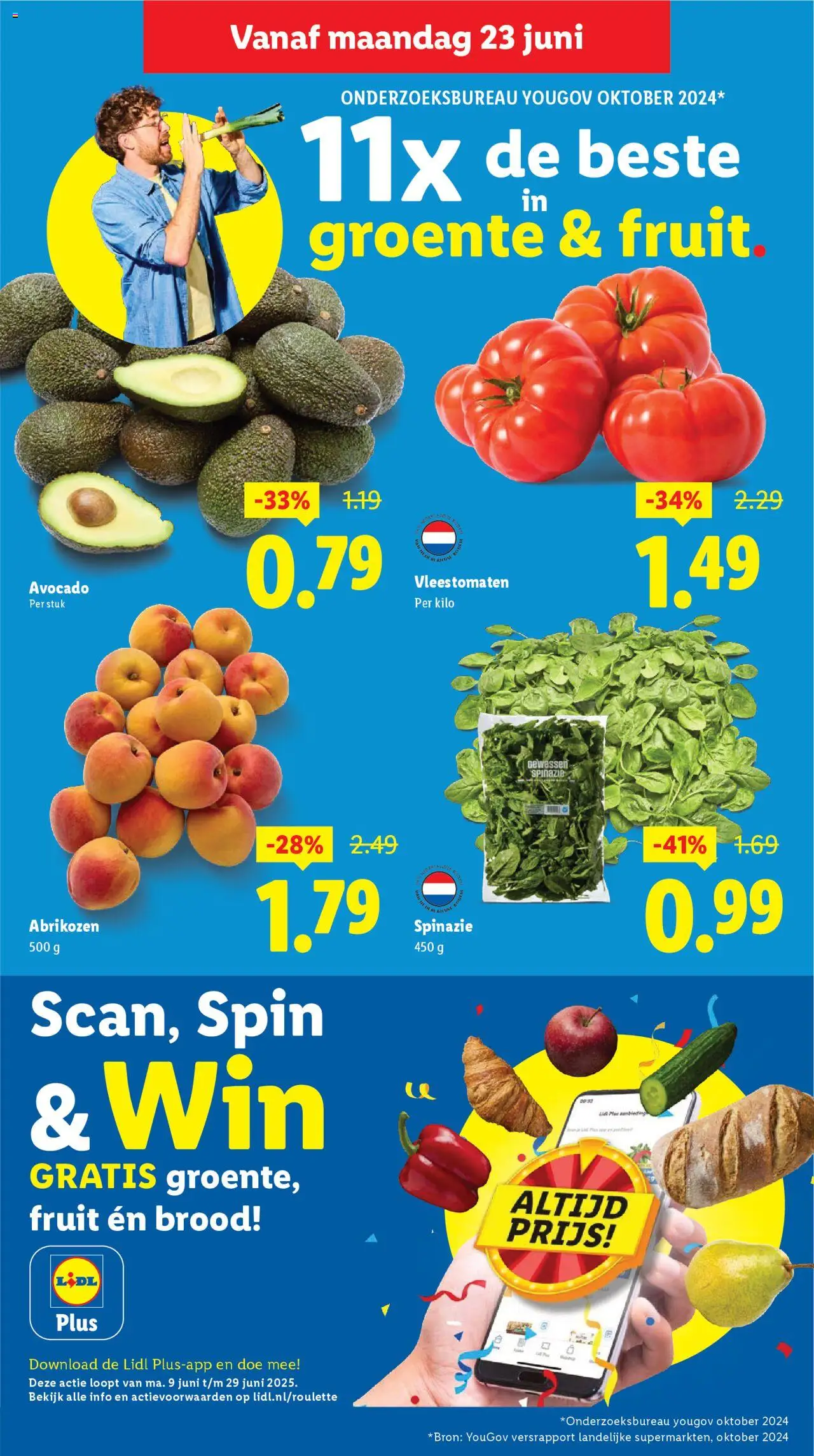  | Pagina: 4 | Producten: Spinazie, Brood, Rösti, Fruit