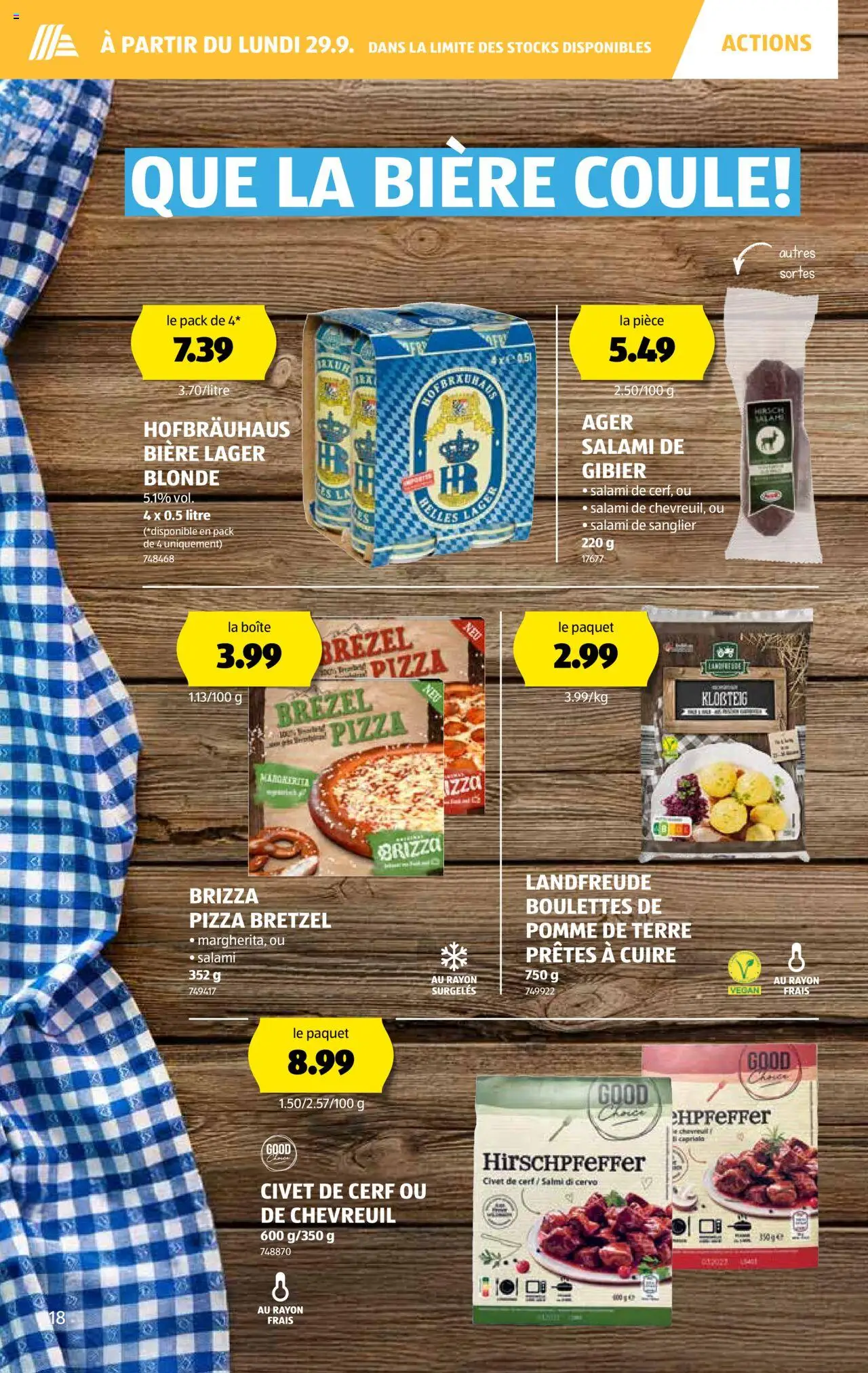 Aldi Aktionen IT – gültig ab 25.09.2025 | Seite: 19 | Produkte: Salami, Pizza