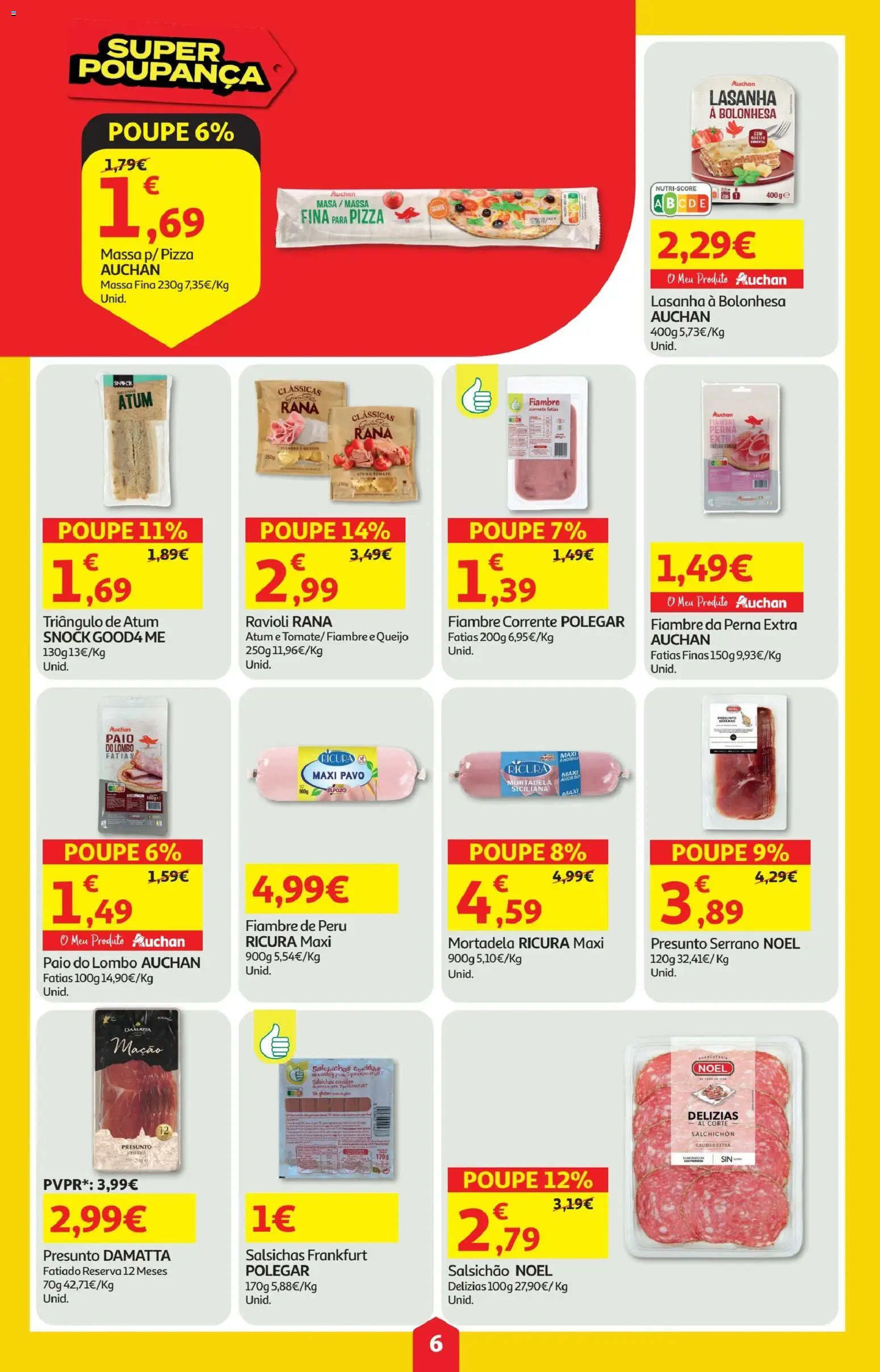 Minipreço folheto │ válido de 08.01.2026 | Página: 6 | Produtos: Lasanha, Queijo, Tomate, Massa