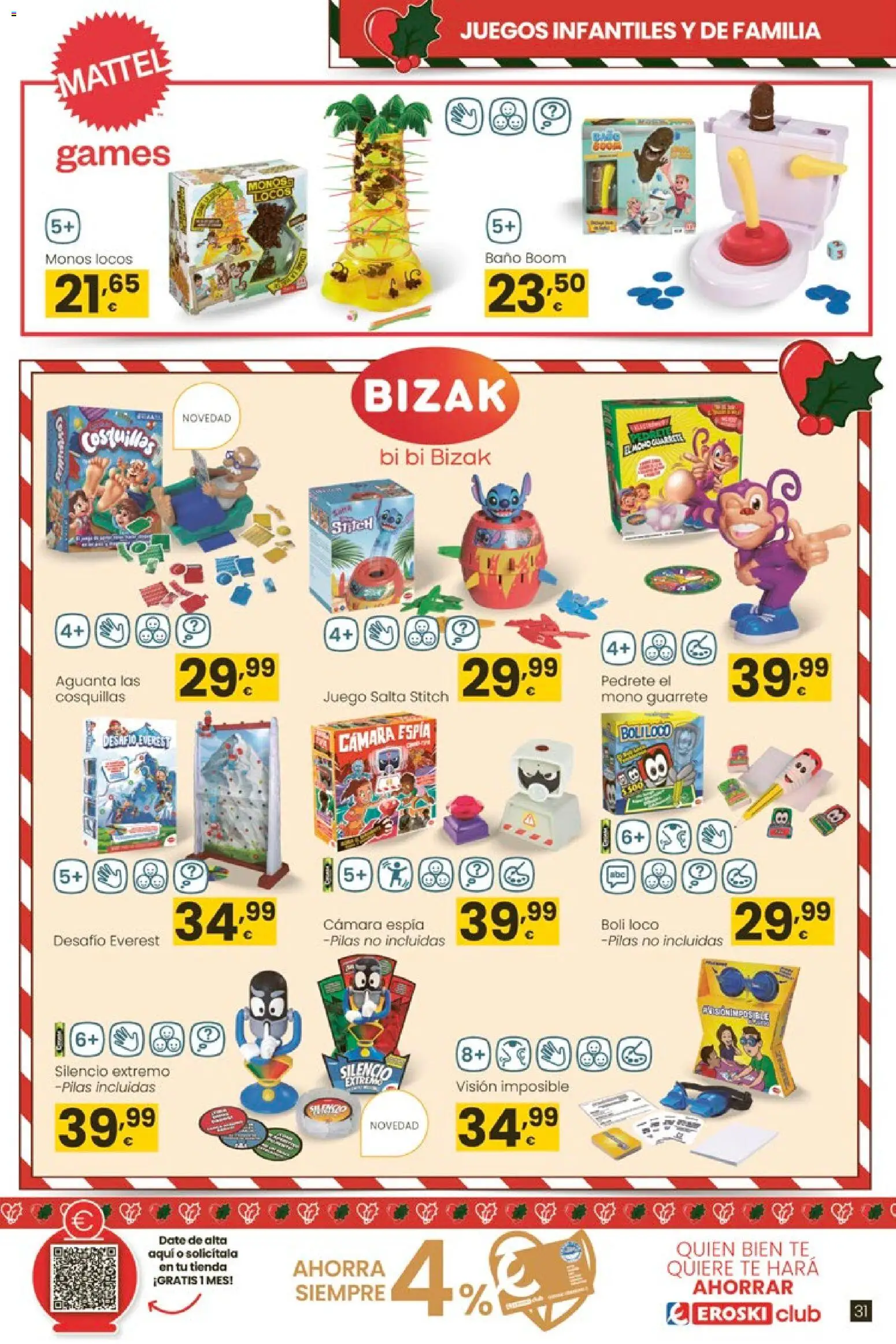 Eroski - Juguetes │ válido desde el 06.11.2025 | Página: 31 | Productos: Té, Cámara, Baño