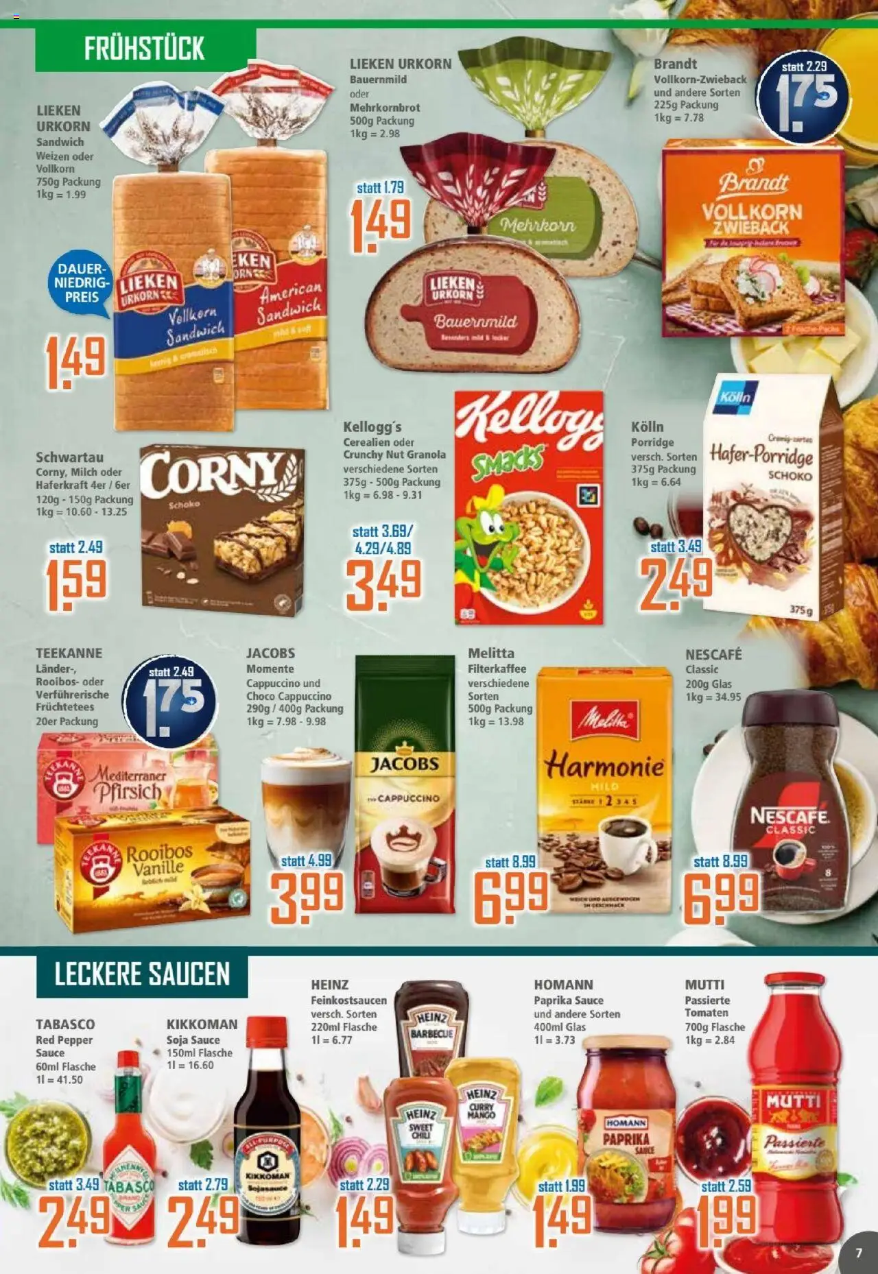 Klaas & Kock Prospekt – gültig ab 20.10.2025 | Seite: 7 | Produkte: Melitta, Nescafe, Kolln, Pfirsich